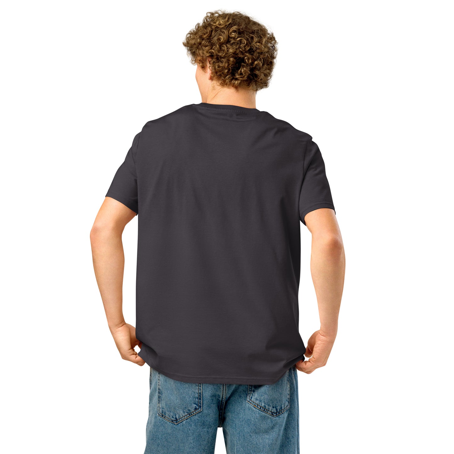 Eco-Friendly Owl Clothing Embroidered Unisex Organic Ribbed Neck T-Shirt "Grow With Care" Dudeily