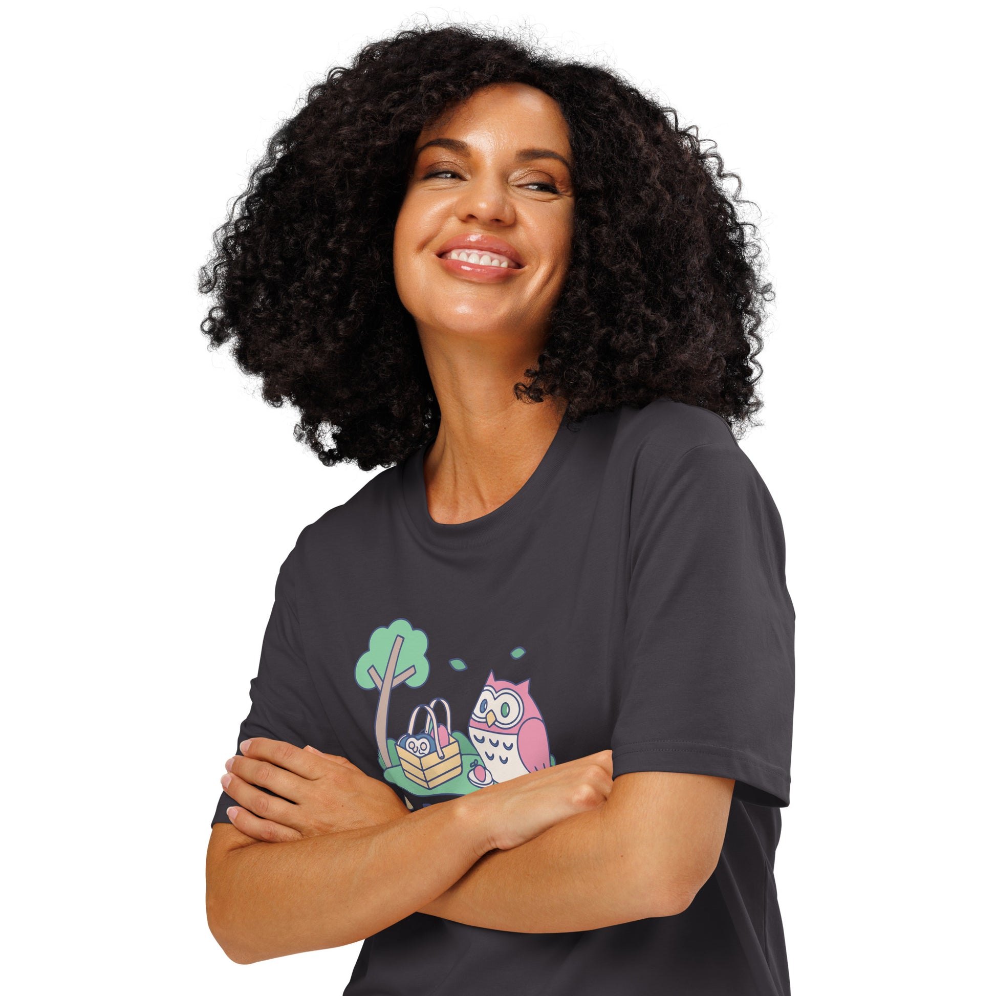Unisex Organic Ribbed Neck T-Shirt – OwlThread Sustainable Fashion Pick for Family Day Dudeily