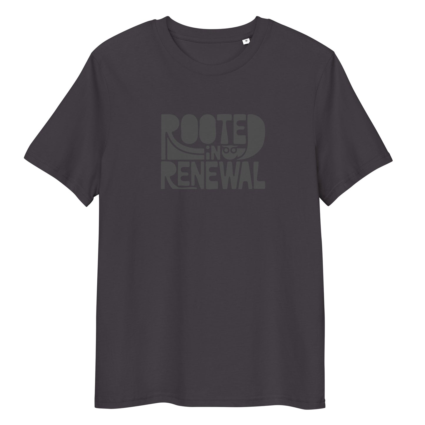 Unisex Essential Organic Hoodie "Rooted In Renewal" – Owl Print Sustainable Fashion Anthracite Dudeily