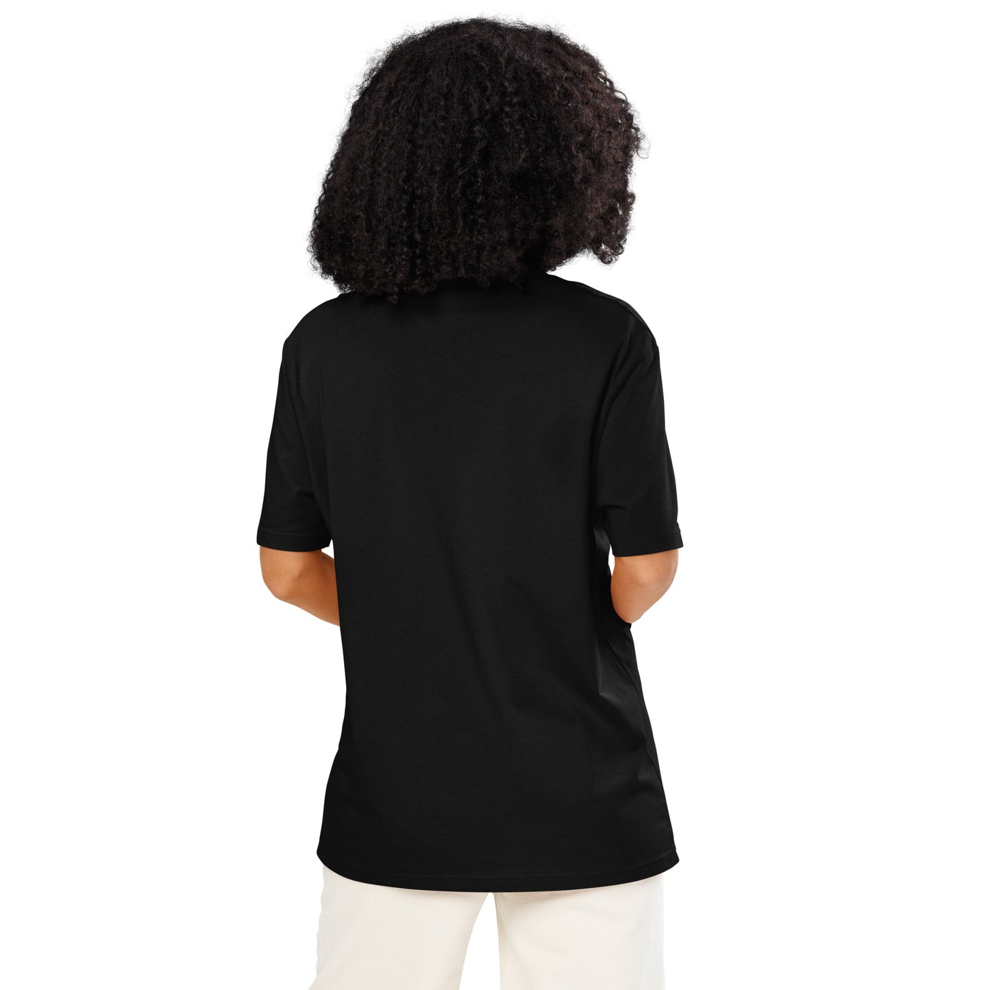 Eco-Friendly Owl Clothing Embroidered Unisex Organic Ribbed Neck T-Shirt "Hope Has Feathers" Dudeily