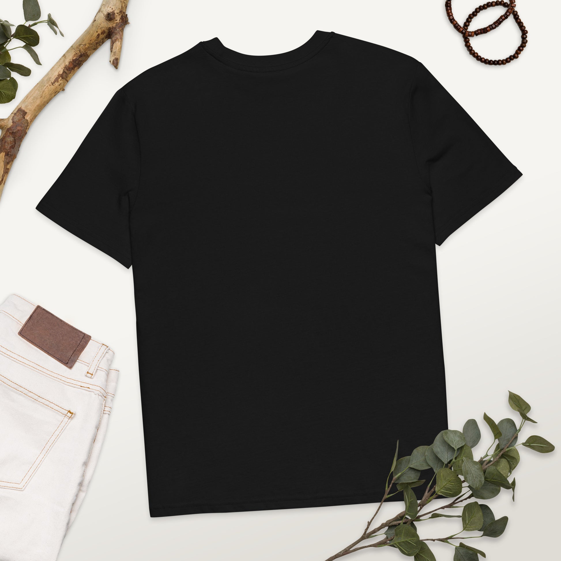 Eco-Friendly Owl Clothing Embroidered Unisex Organic Ribbed Neck T-Shirt "Hope Has Feathers" Dudeily