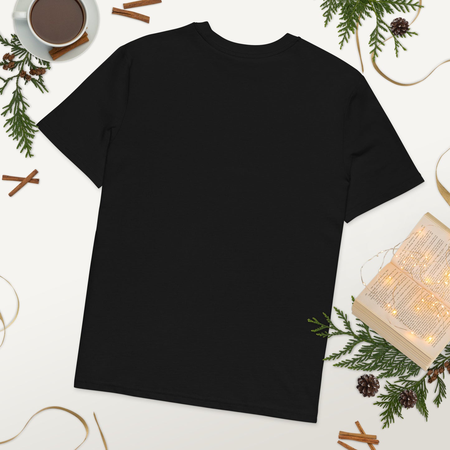 Eco-Friendly Owl Clothing Embroidered Unisex Organic Ribbed Neck T-Shirt "Grow With Care" Dudeily