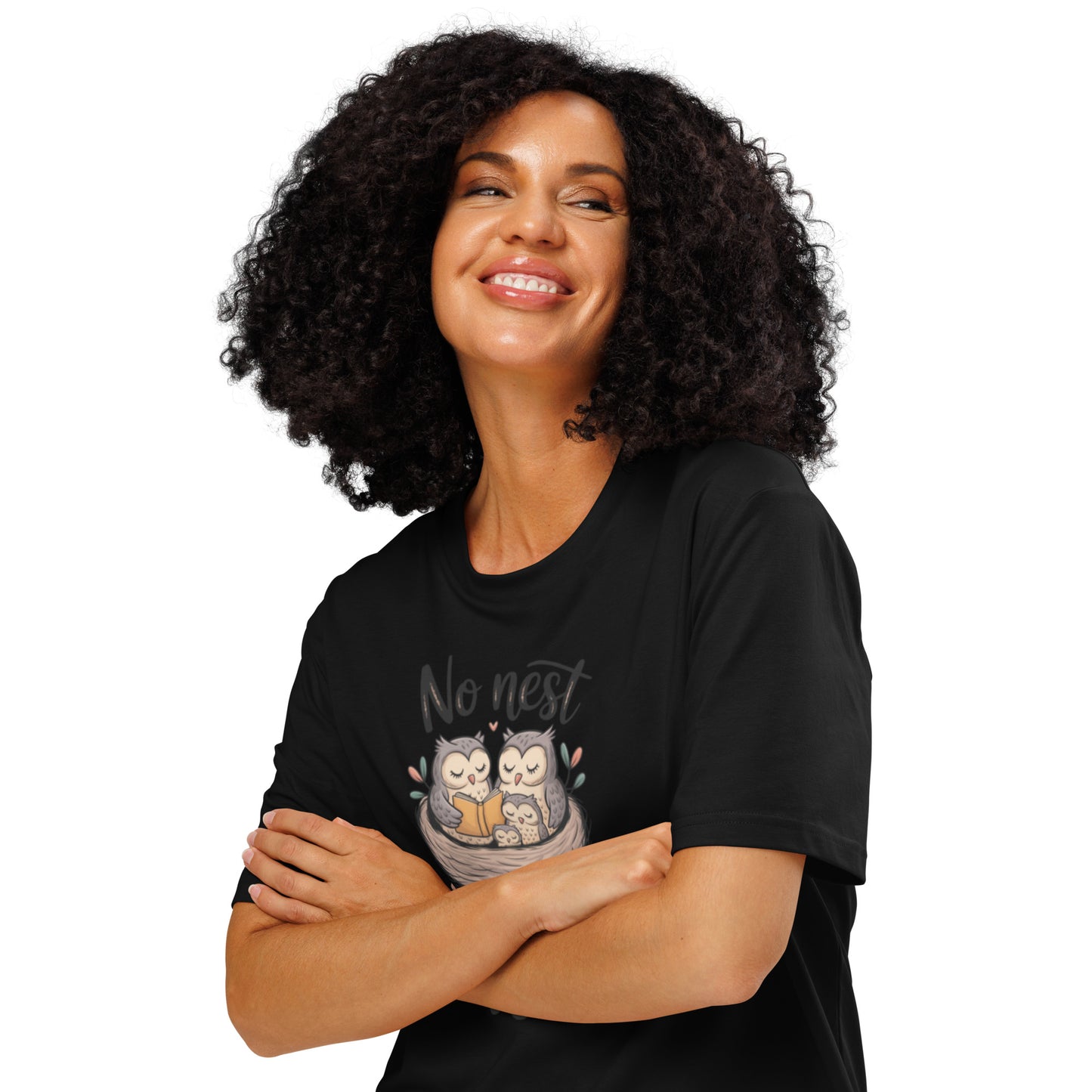 Unisex Organic Ribbed Neck T-Shirt – OwlThread Sustainable Fashion Tee for Family Day Style Dudeily