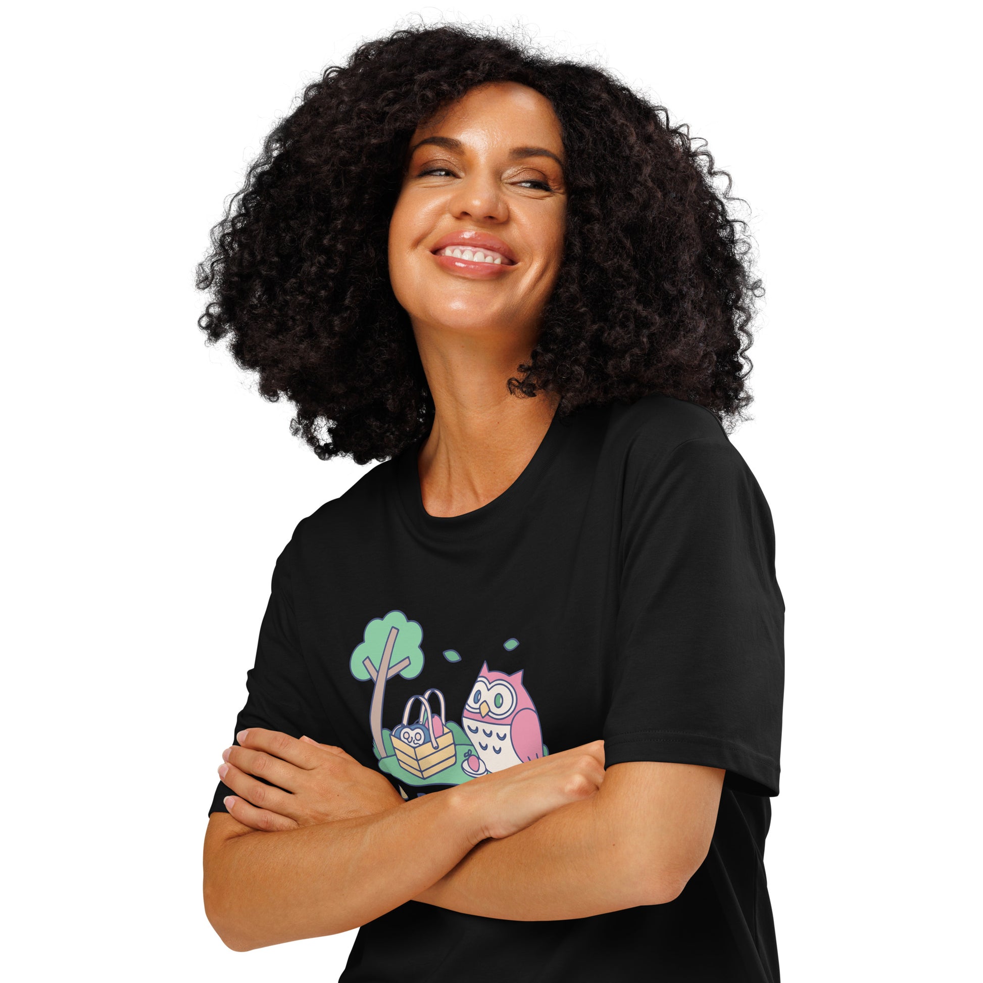 Unisex Organic Ribbed Neck T-Shirt – OwlThread Sustainable Fashion Pick for Family Day Dudeily