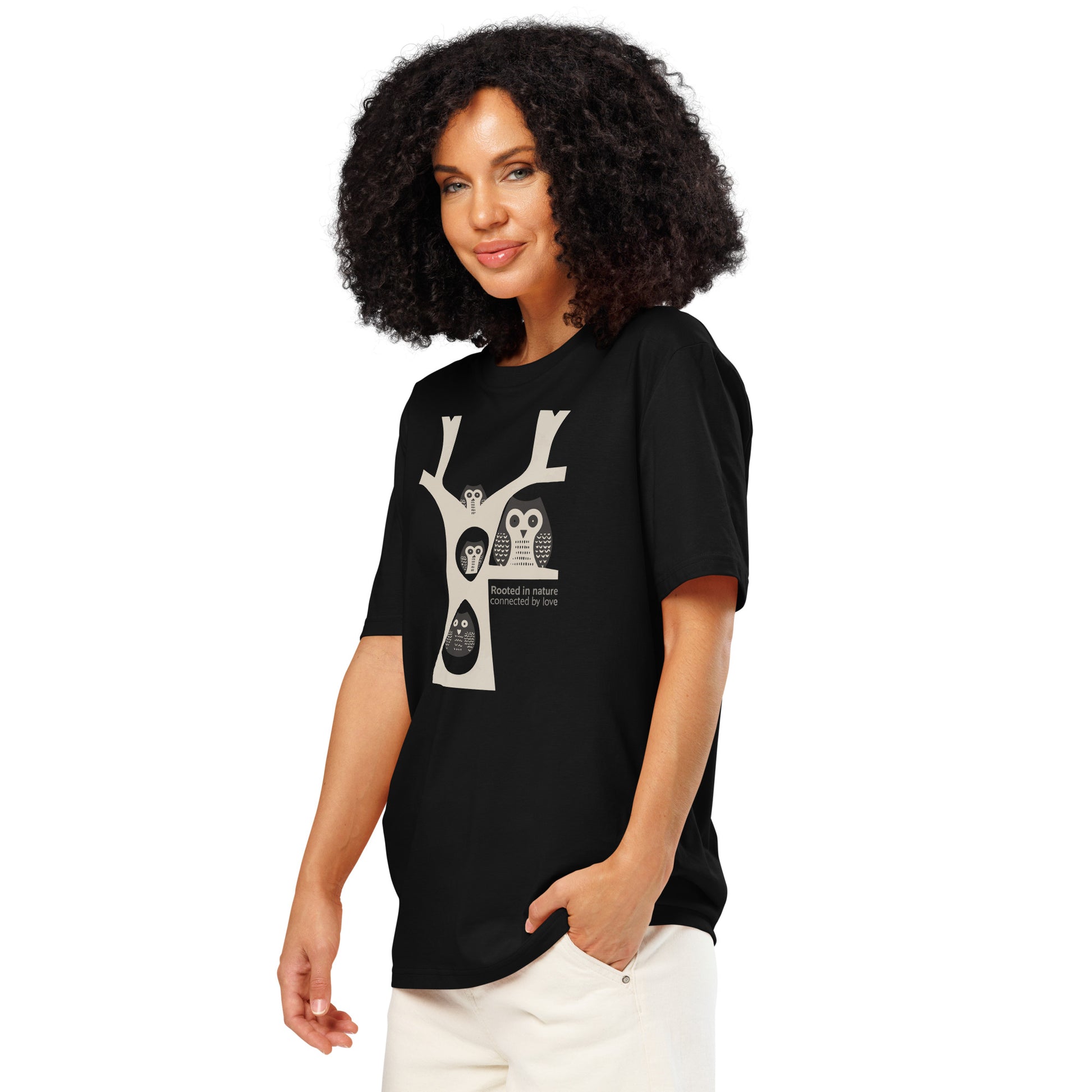 Unisex Organic Ribbed Neck T-Shirt – OwlNest Sustainable Fashion for Family Day Vibes Dudeily