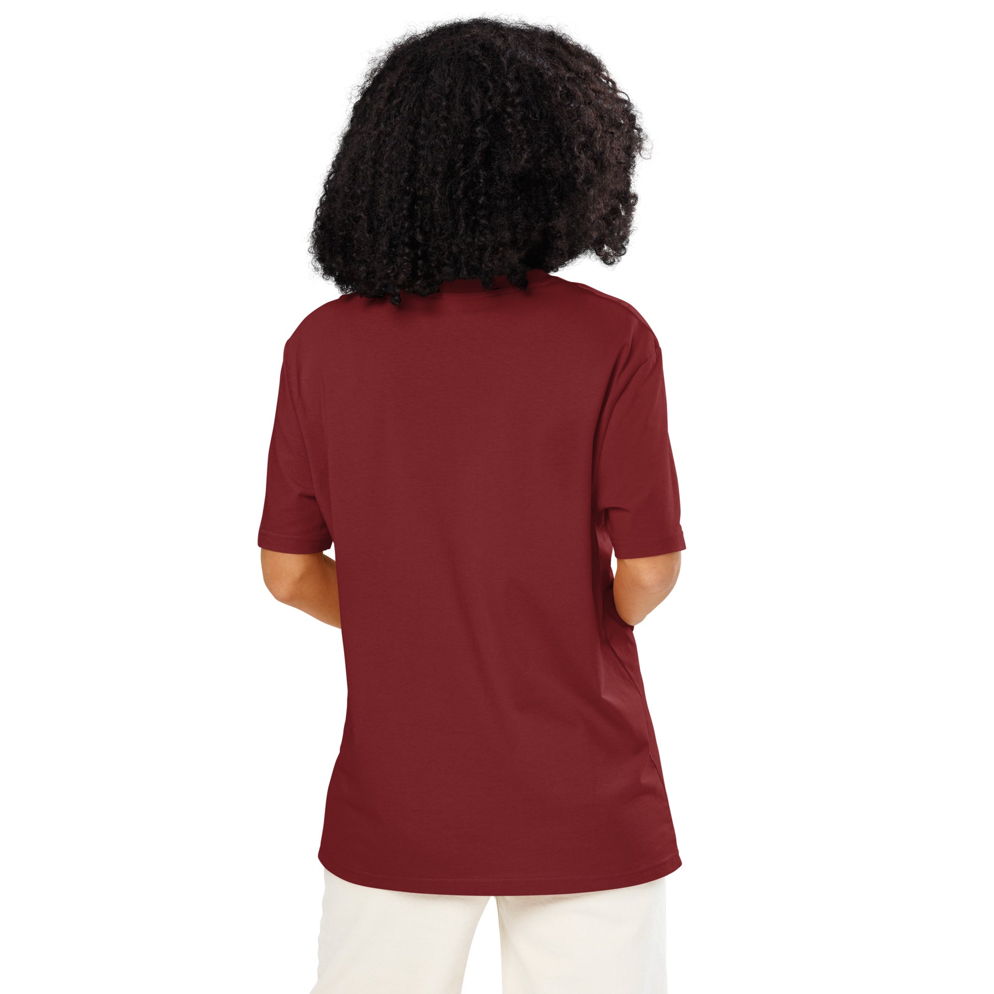Eco-Friendly Owl Clothing Embroidered Unisex Organic Ribbed Neck T-Shirt "Hope Has Feathers" Dudeily