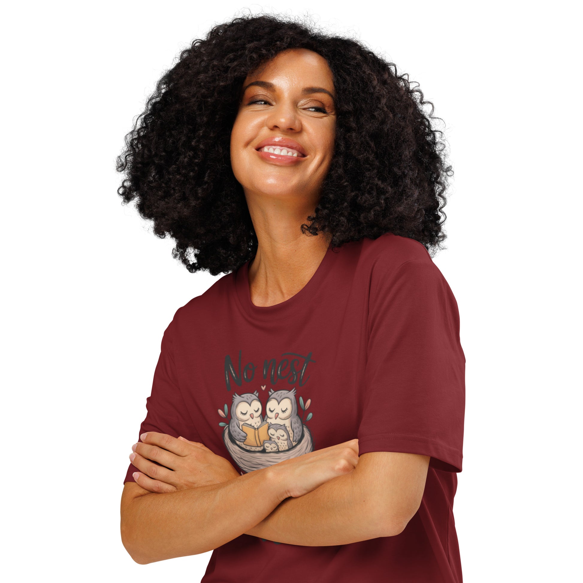 Unisex Organic Ribbed Neck T-Shirt – OwlThread Sustainable Fashion Tee for Family Day Style Dudeily