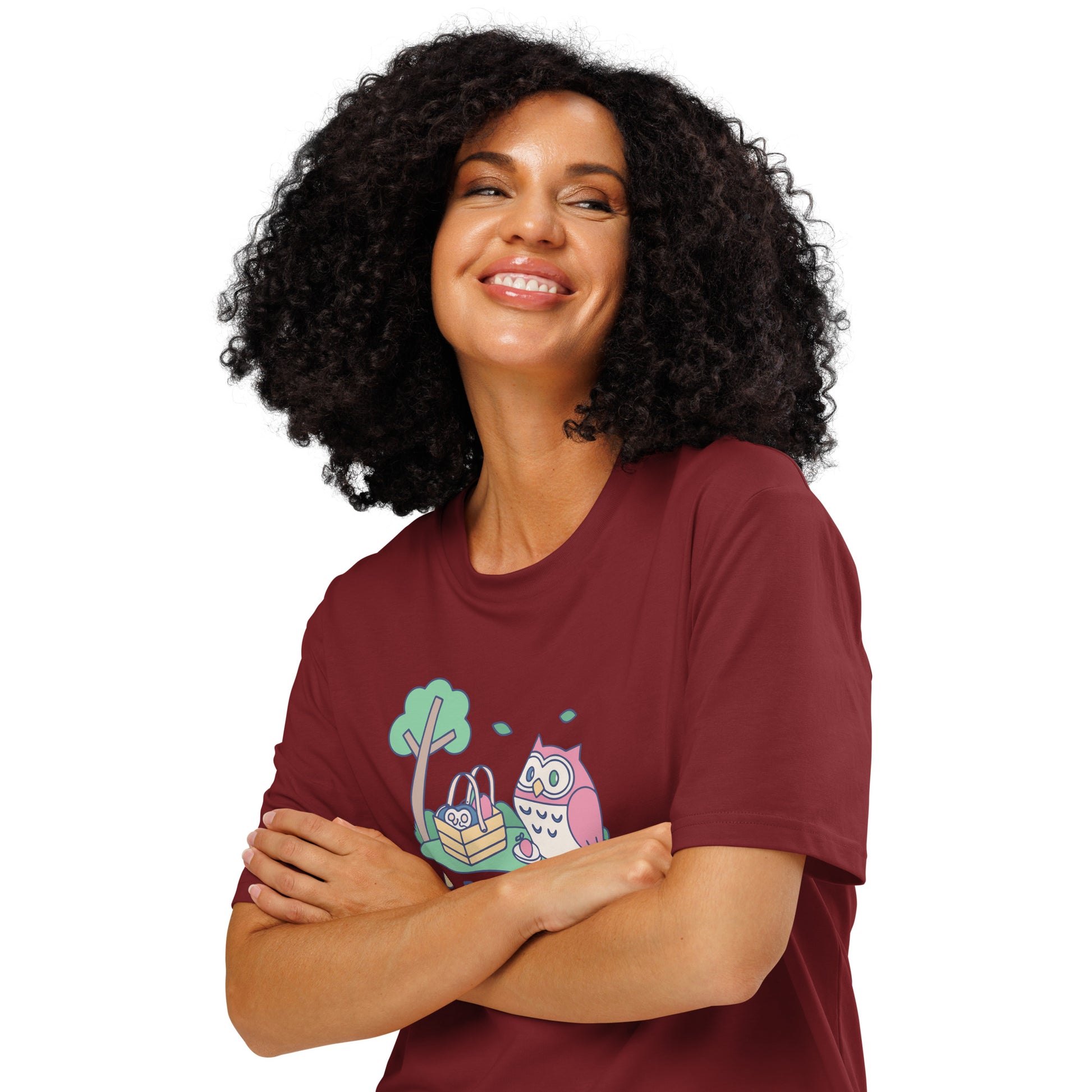 Unisex Organic Ribbed Neck T-Shirt – OwlThread Sustainable Fashion Pick for Family Day Dudeily