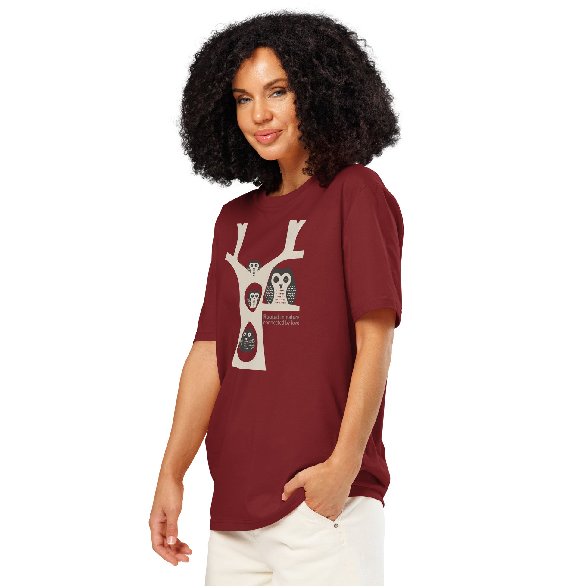 Unisex Organic Ribbed Neck T-Shirt – OwlNest Sustainable Fashion for Family Day Vibes Dudeily