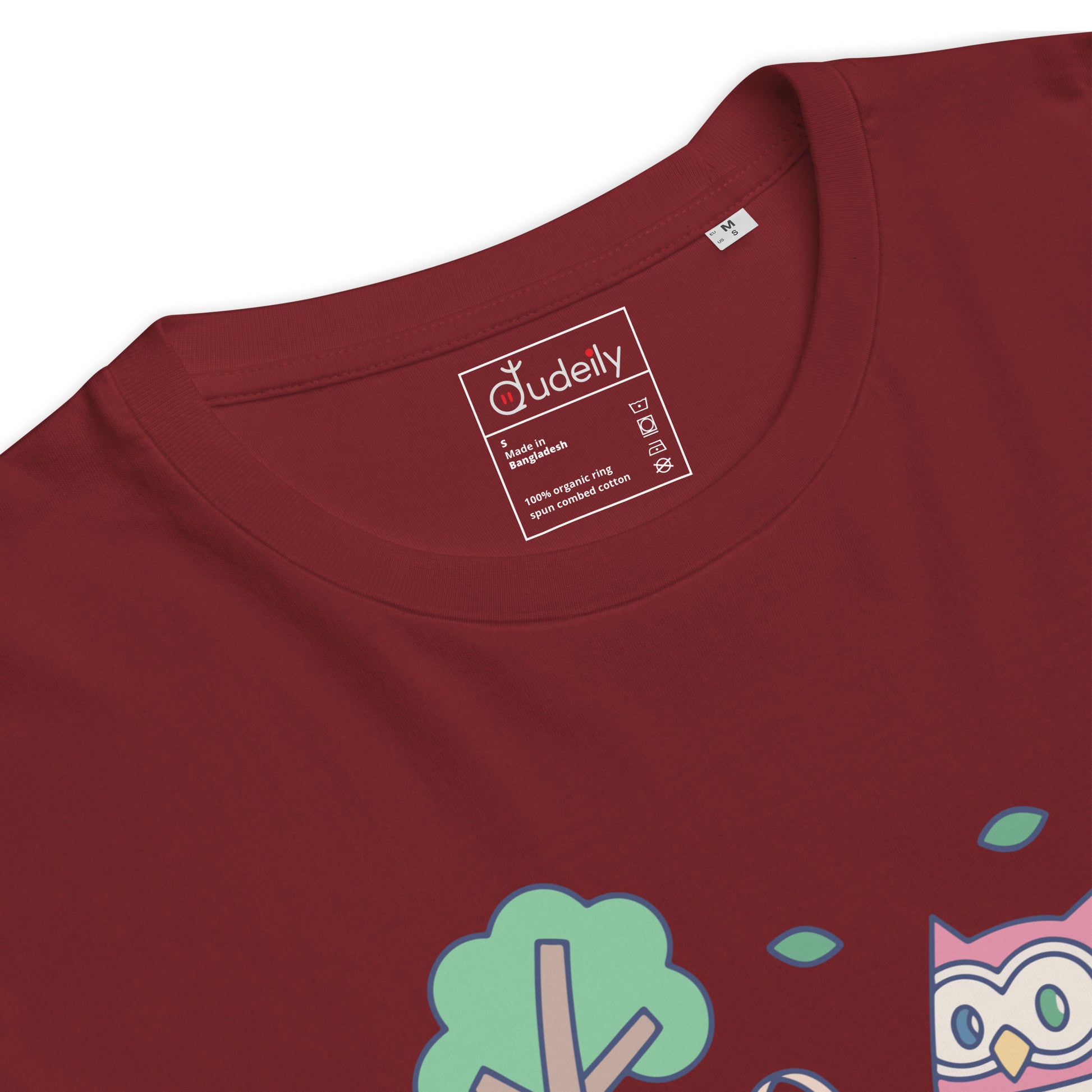 Unisex Organic Ribbed Neck T-Shirt – OwlThread Sustainable Fashion Pick for Family Day Dudeily