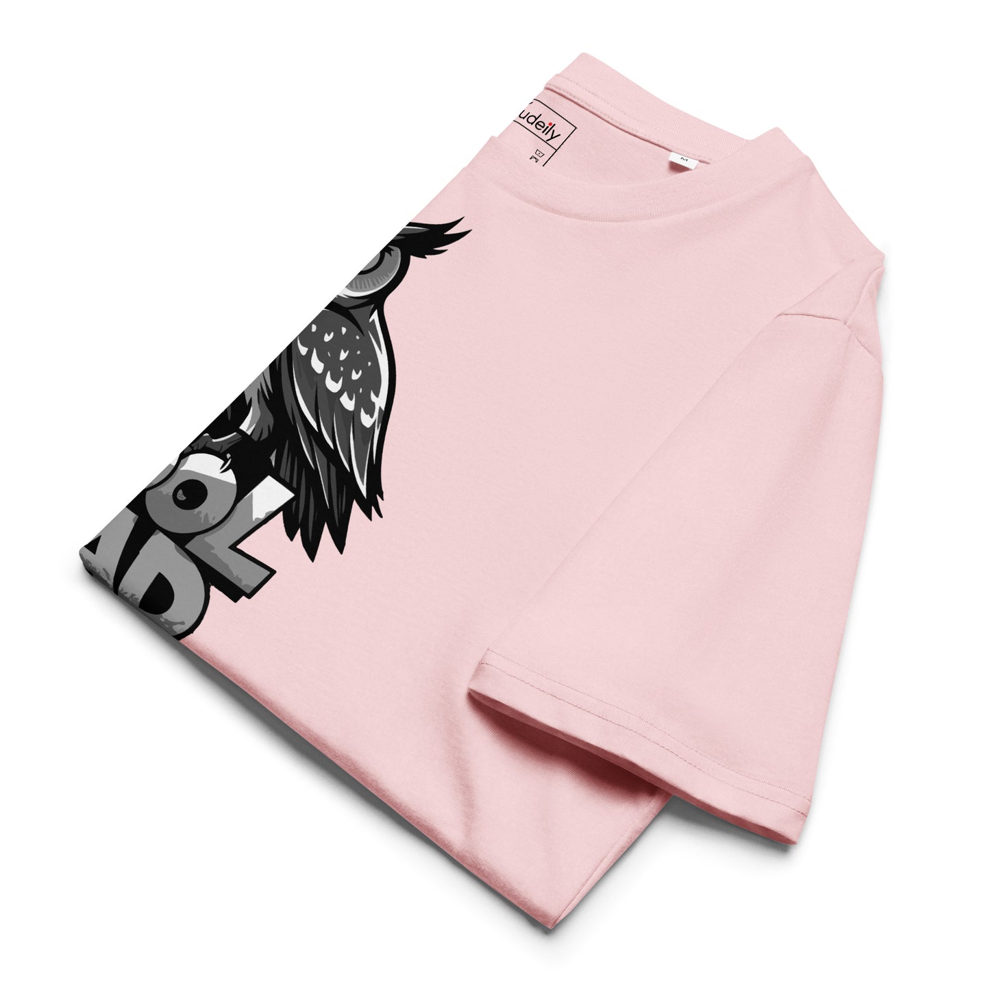 Unisex Organic Ribbed Neck T-Shirt – Owl-Themed Sustainable Fashion for Father’s Day | Dudeily Dudeily