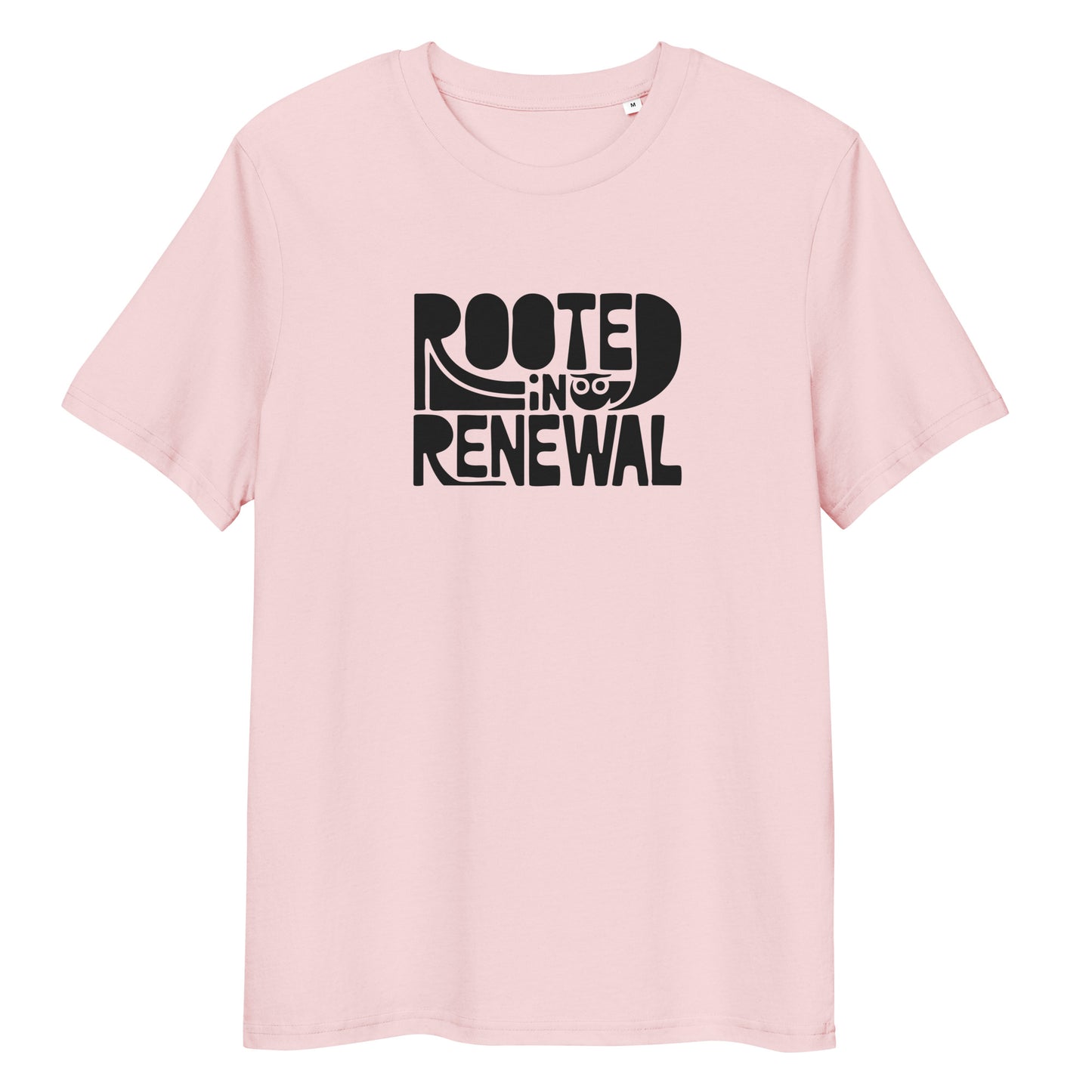 Unisex Essential Organic Hoodie "Rooted In Renewal" – Owl Print Sustainable Fashion Cotton Pink Dudeily