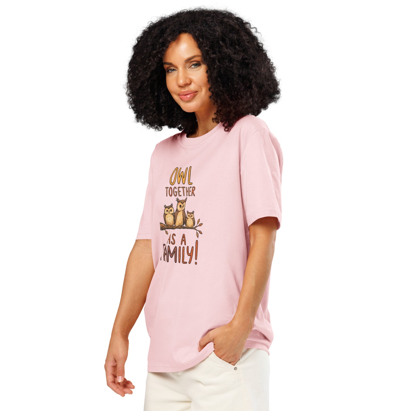 Unisex Organic Ribbed Neck T-Shirt – OwlNest Sustainable Fashion Fit for Family Day Moments Dudeily