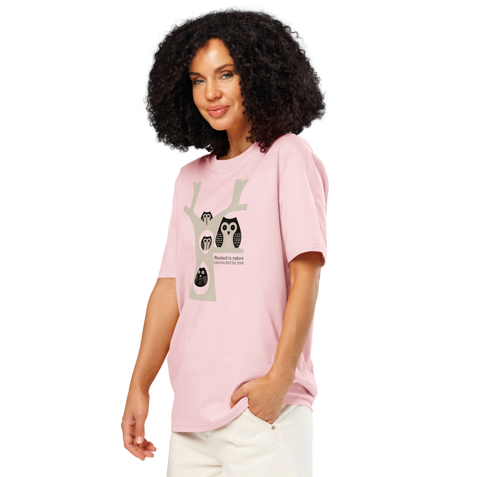 Unisex Organic Ribbed Neck T-Shirt – OwlNest Sustainable Fashion for Family Day Vibes Dudeily