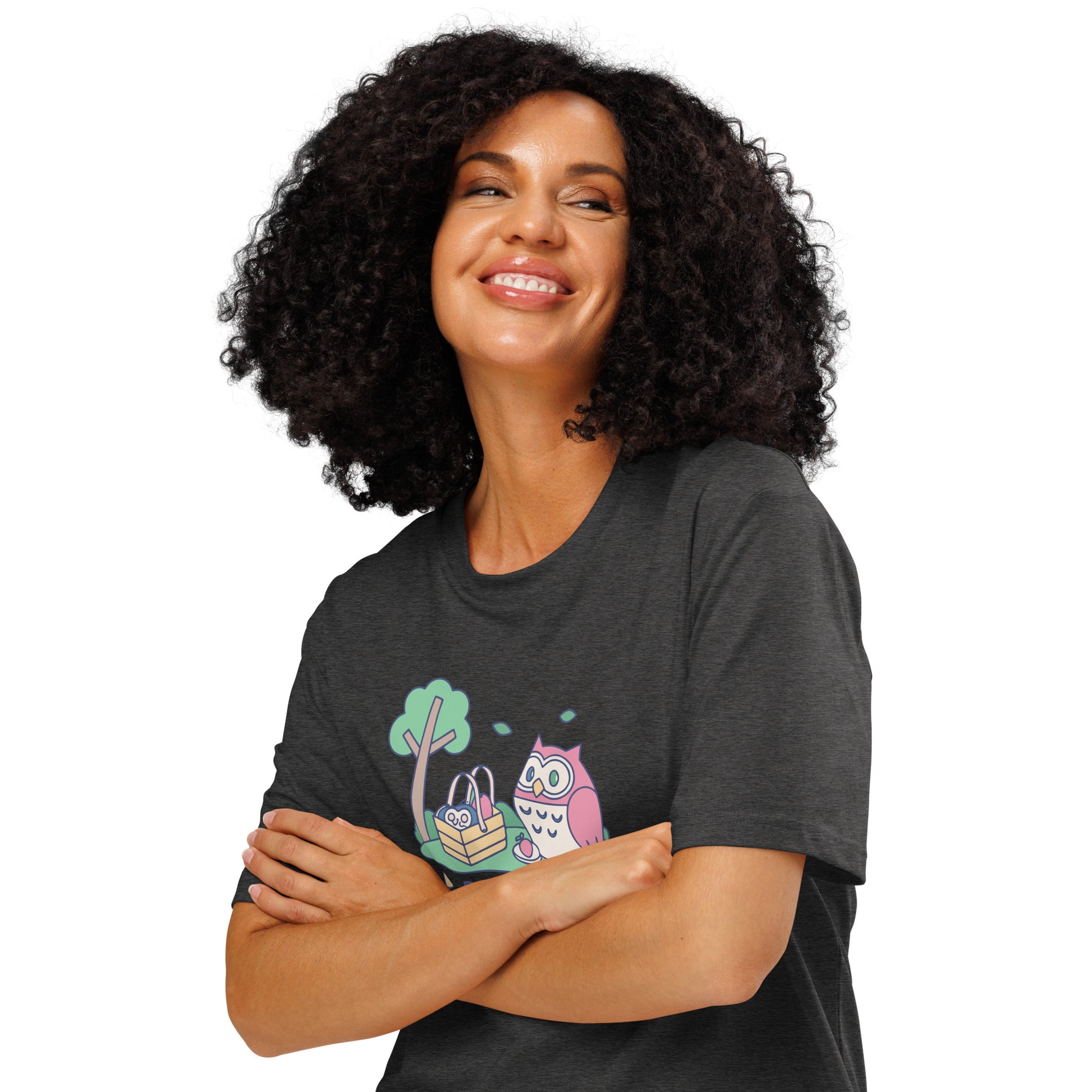 Unisex Organic Ribbed Neck T-Shirt – OwlThread Sustainable Fashion Pick for Family Day Dudeily