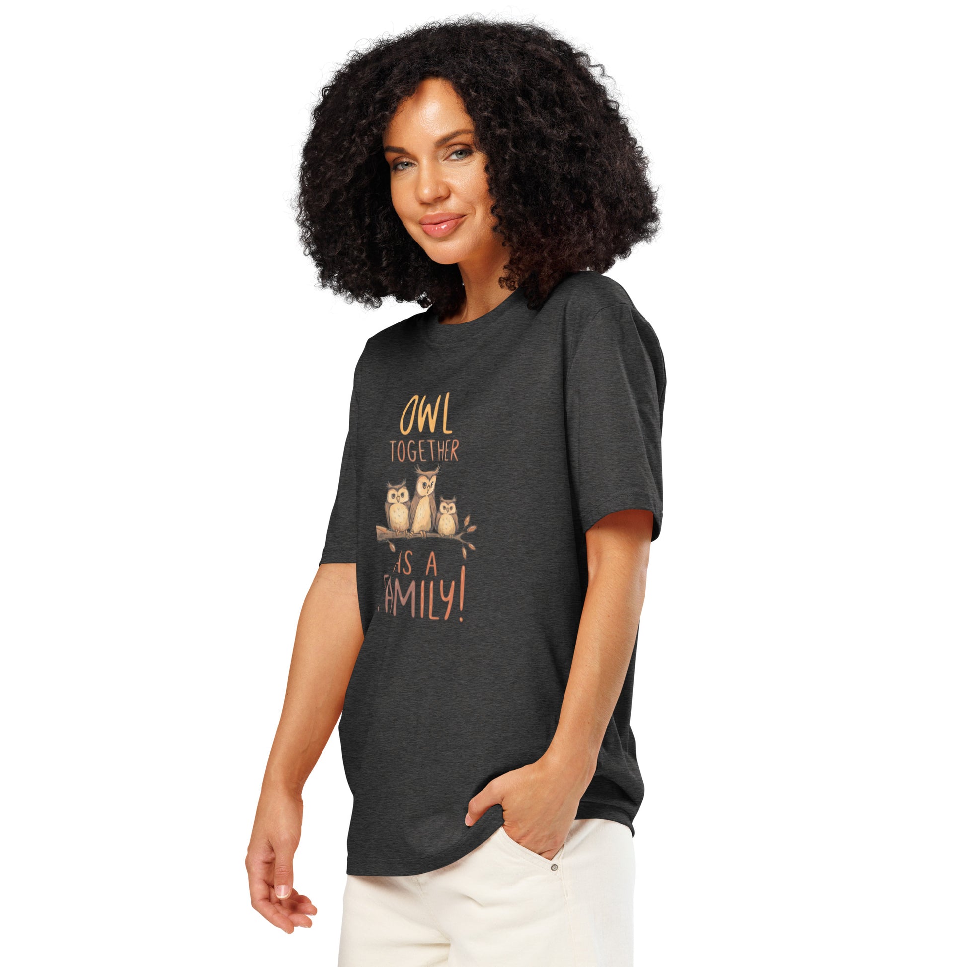 Unisex Organic Ribbed Neck T-Shirt – OwlNest Sustainable Fashion Fit for Family Day Moments Dudeily