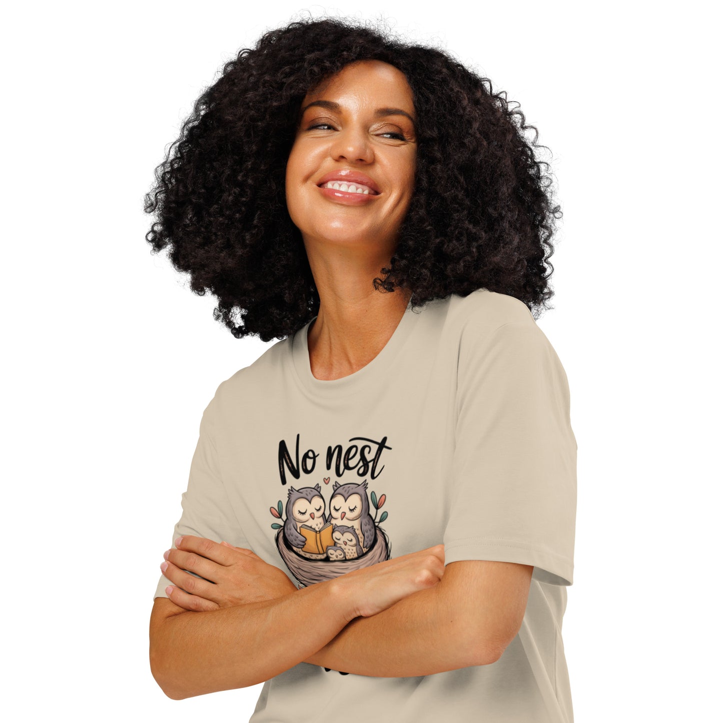 Unisex Organic Ribbed Neck T-Shirt – OwlThread Sustainable Fashion Tee for Family Day Style Dudeily