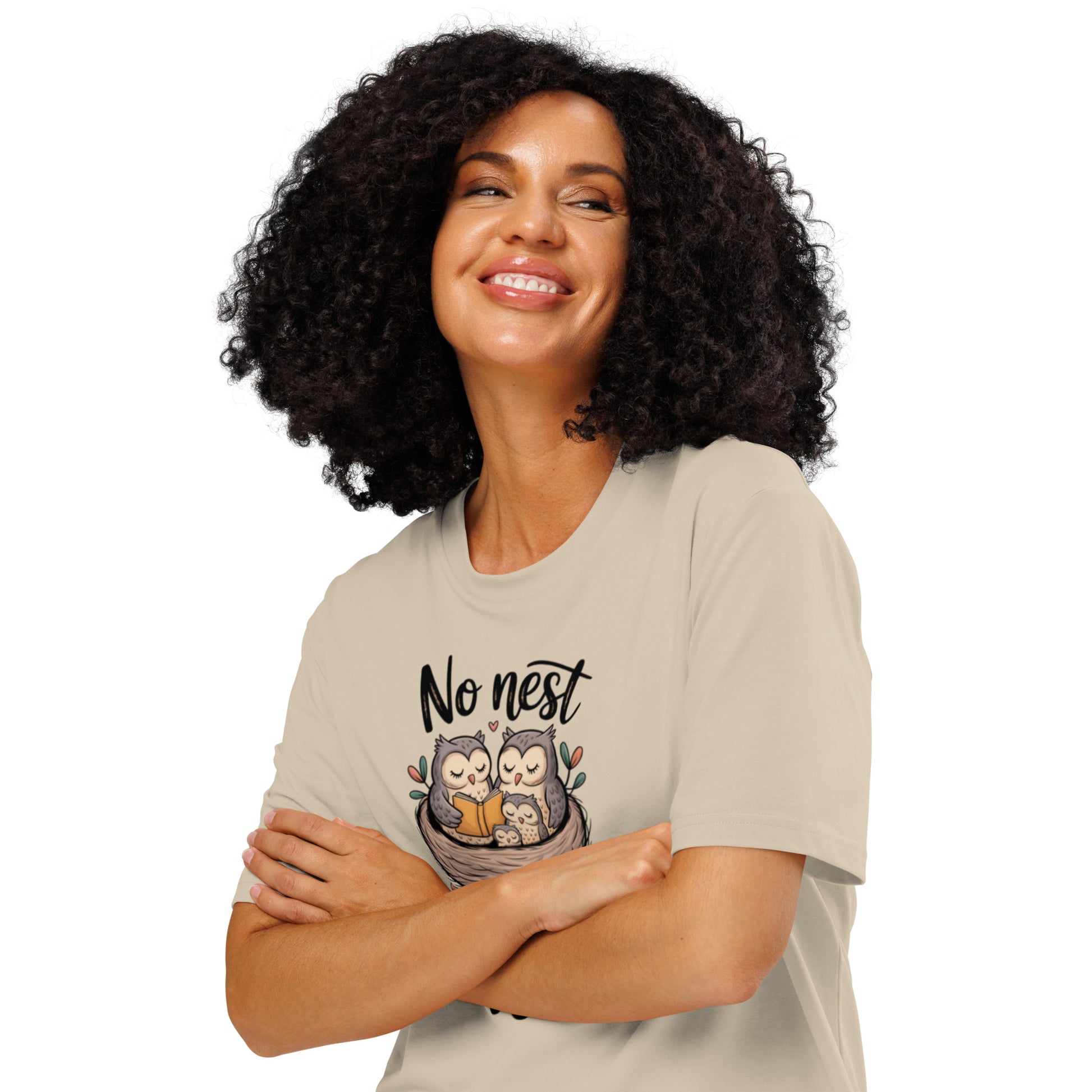 Unisex Organic Ribbed Neck T-Shirt – OwlThread Sustainable Fashion Tee for Family Day Style Dudeily