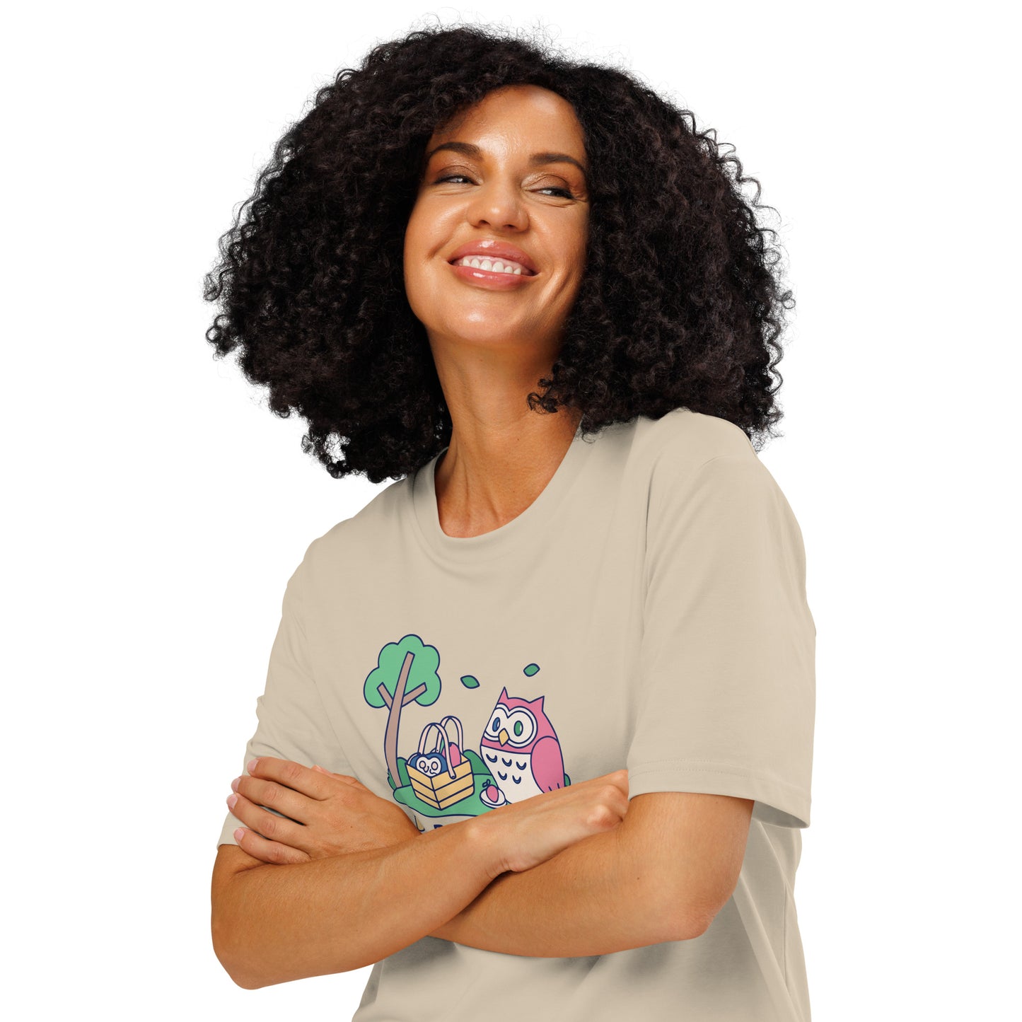 Unisex Organic Ribbed Neck T-Shirt – OwlThread Sustainable Fashion Pick for Family Day Dudeily