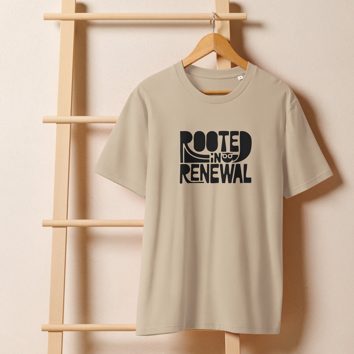 Unisex Essential Organic Hoodie "Rooted In Renewal" – Owl Print Sustainable Fashion Dudeily