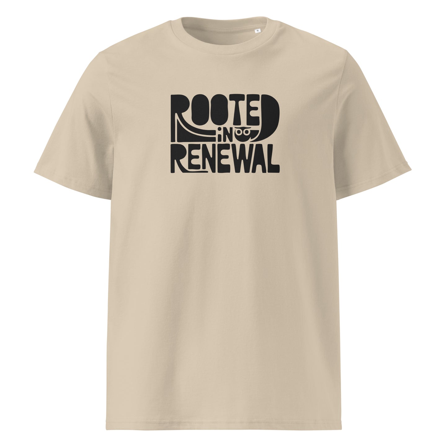 Unisex Essential Organic Hoodie "Rooted In Renewal" – Owl Print Sustainable Fashion Dudeily