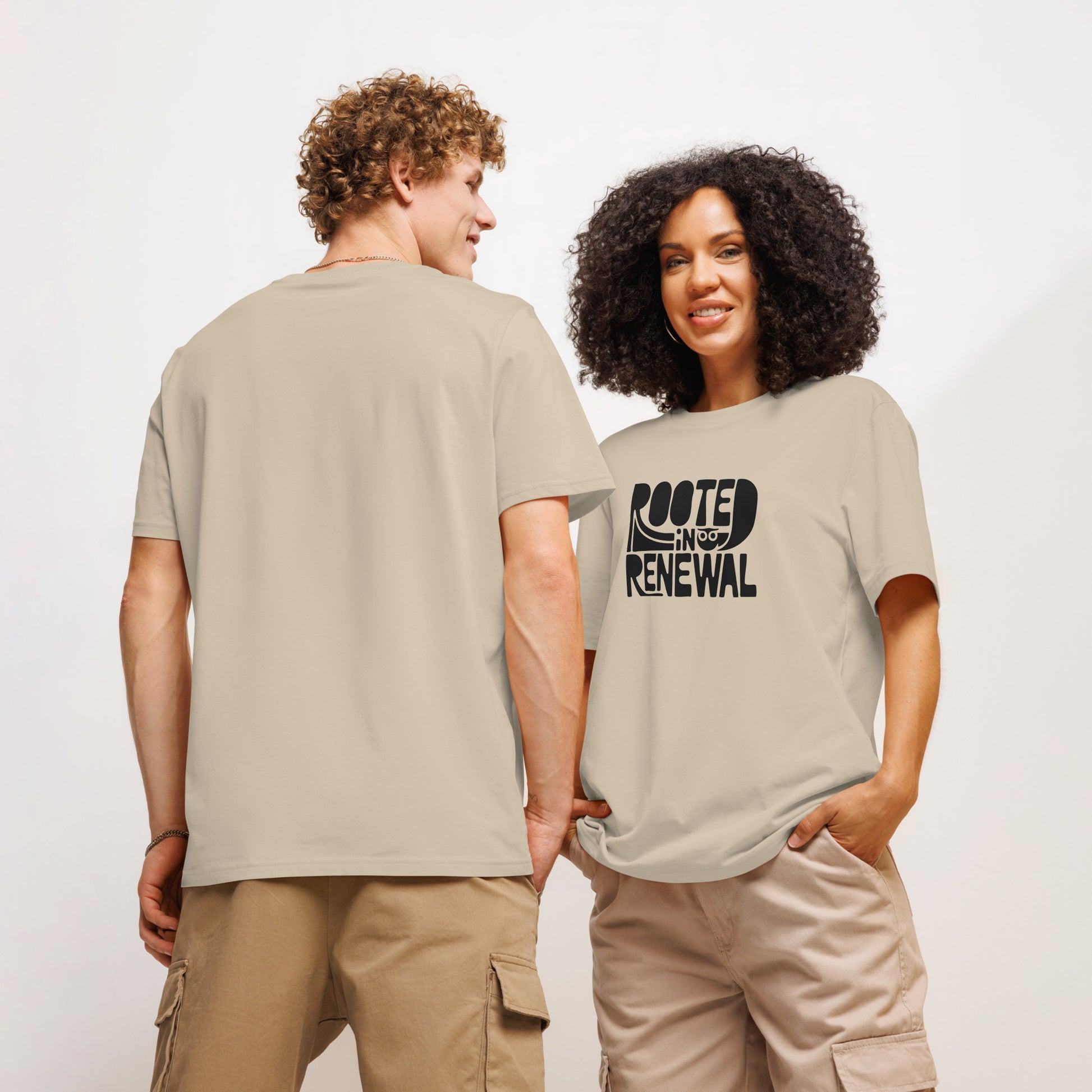 Unisex Essential Organic Hoodie "Rooted In Renewal" – Owl Print Sustainable Fashion Dudeily