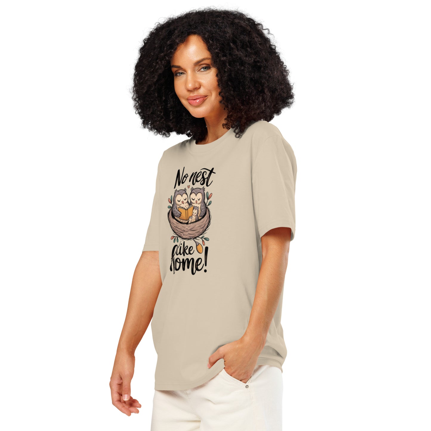 Unisex Organic Ribbed Neck T-Shirt – OwlThread Sustainable Fashion Tee for Family Day Style Dudeily