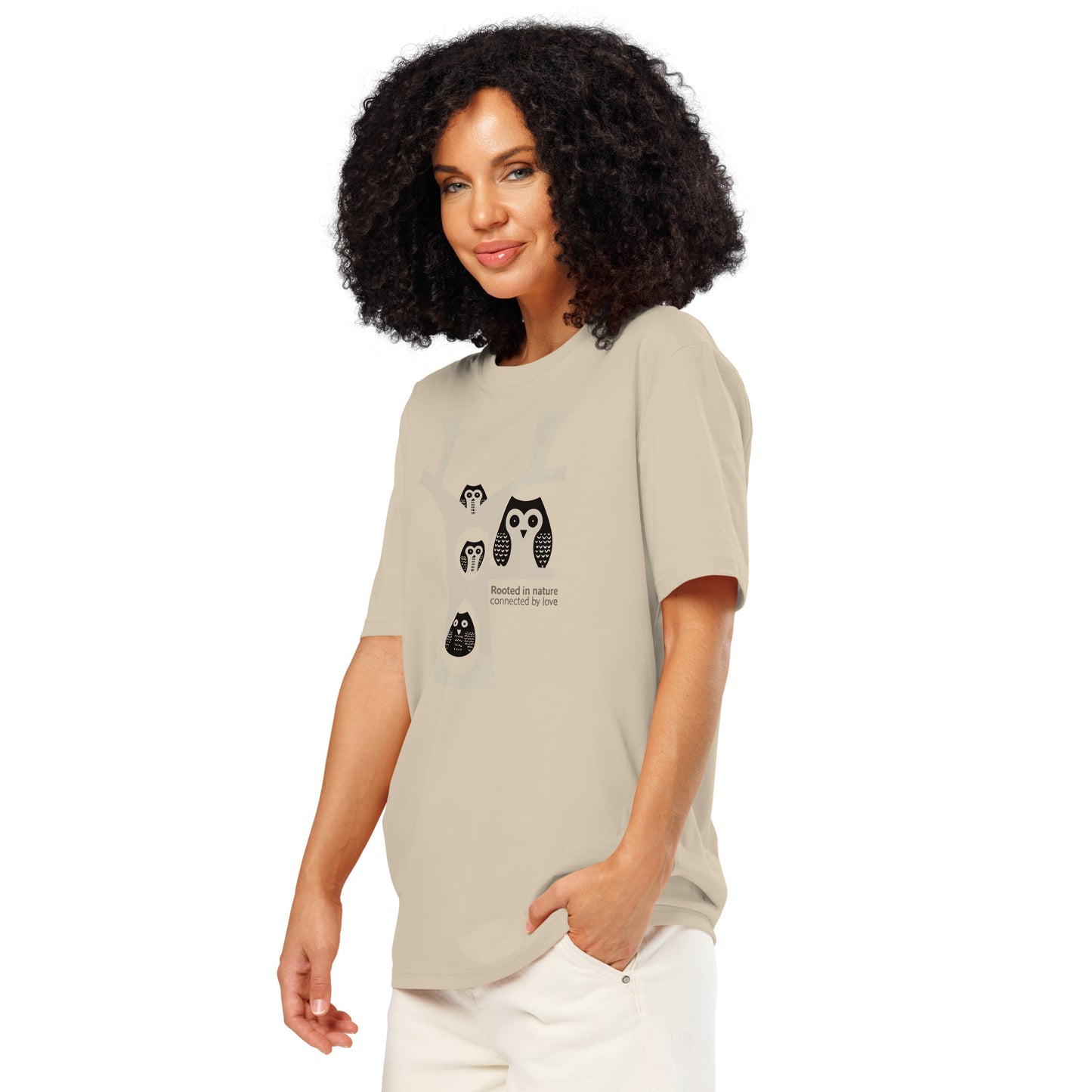 Unisex Organic Ribbed Neck T-Shirt – OwlNest Sustainable Fashion for Family Day Vibes Dudeily