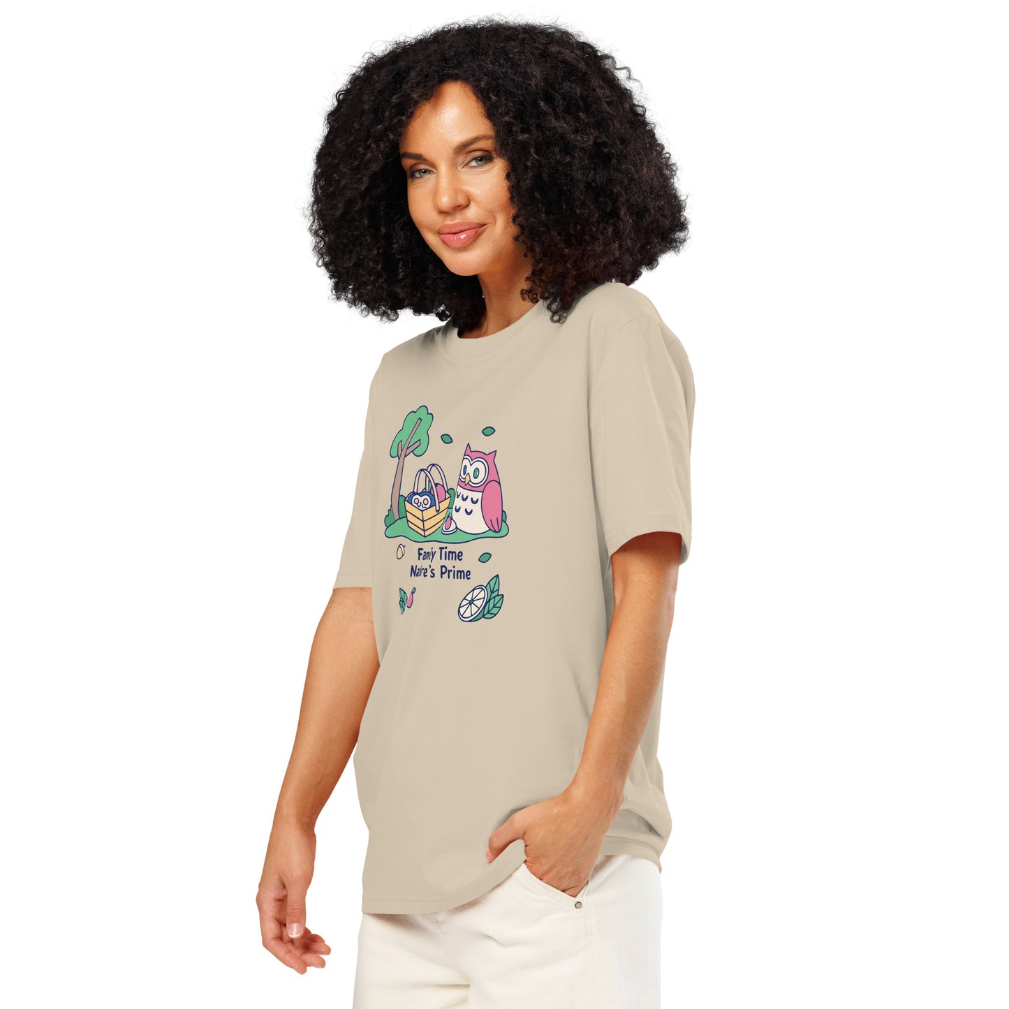 Unisex Organic Ribbed Neck T-Shirt – OwlThread Sustainable Fashion Pick for Family Day Dudeily