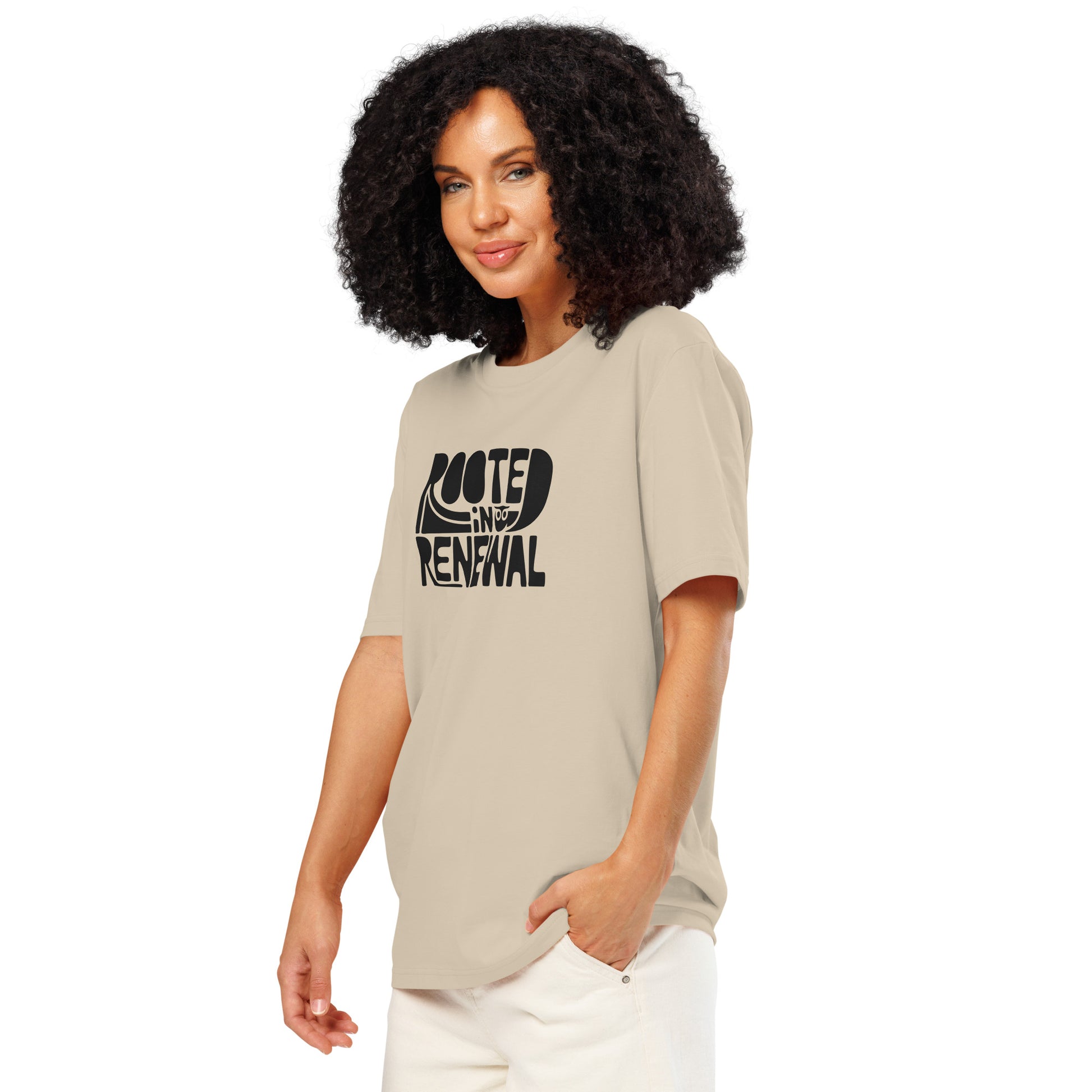 Unisex Essential Organic Hoodie "Rooted In Renewal" – Owl Print Sustainable Fashion Dudeily