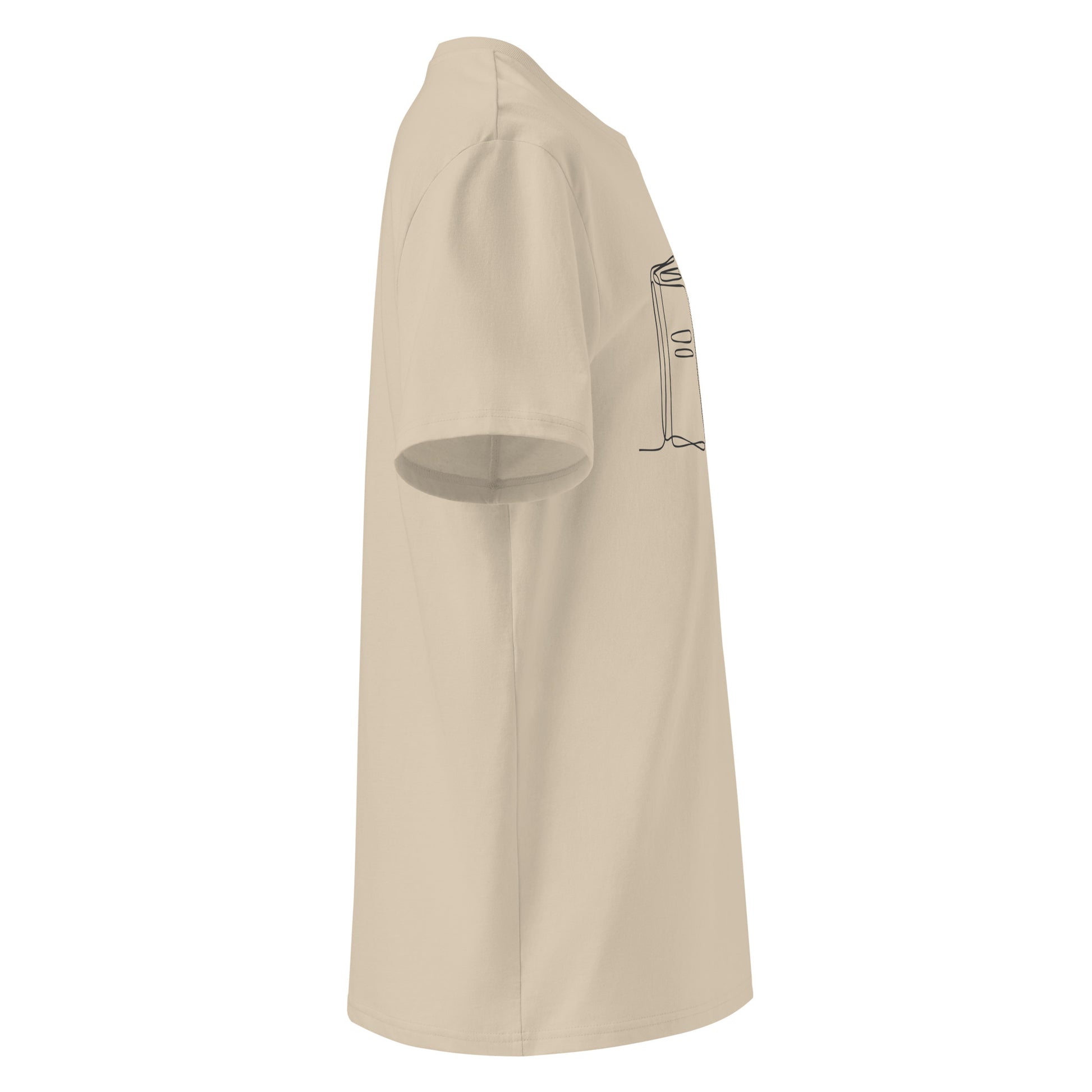 Unisex organic ribbed neck t-shirt Dudeily