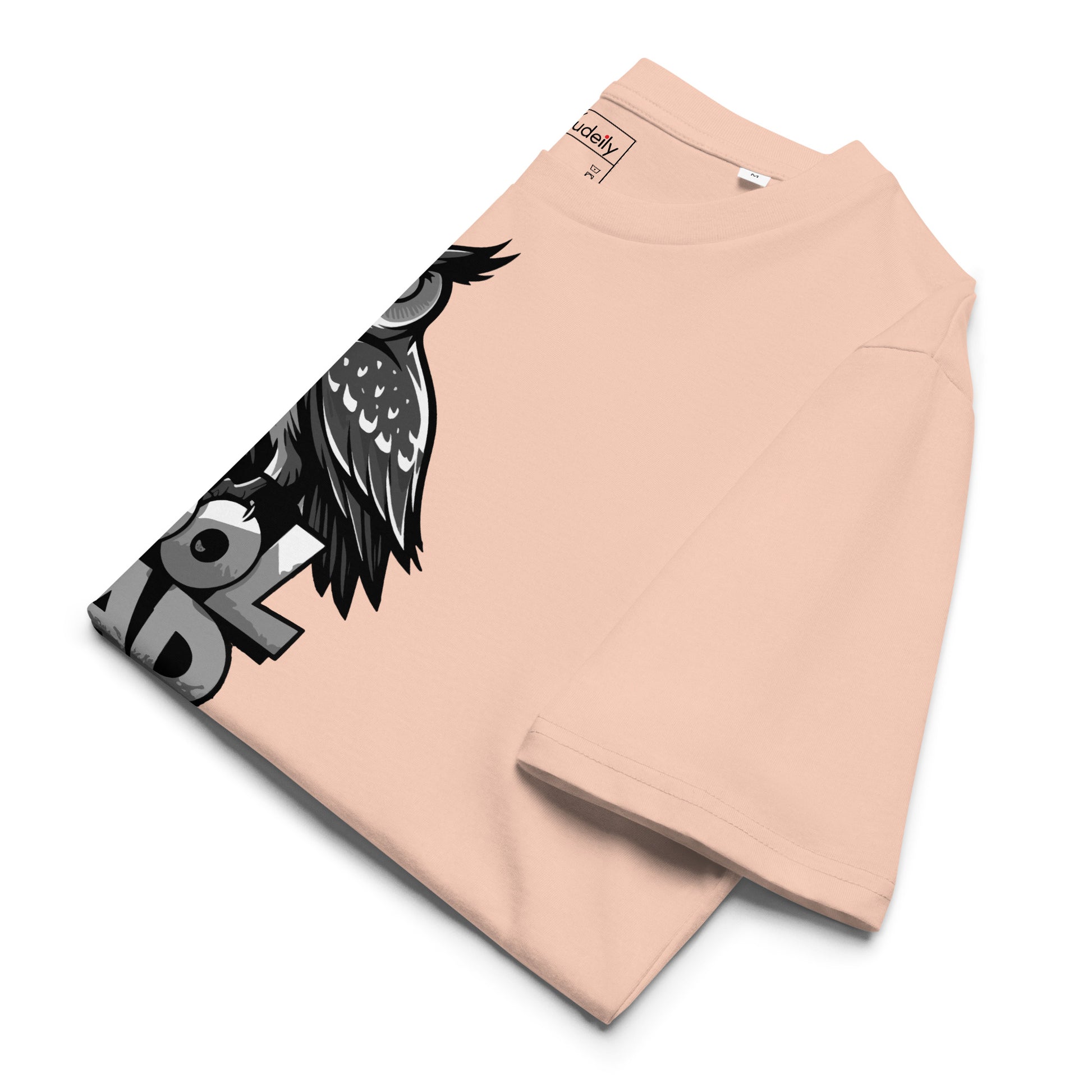 Unisex Organic Ribbed Neck T-Shirt – Owl-Themed Sustainable Fashion for Father’s Day | Dudeily Dudeily
