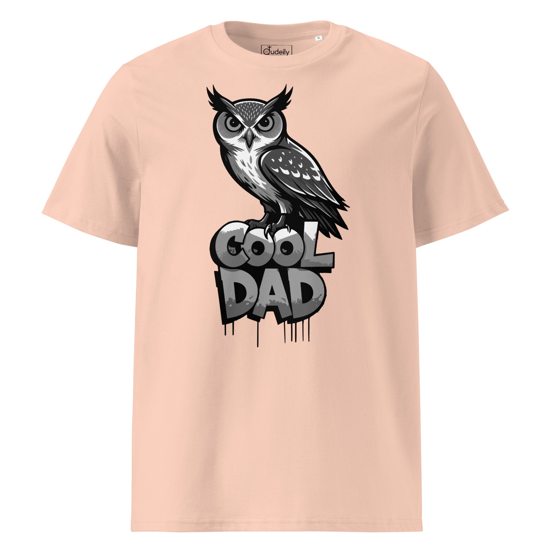 Unisex Organic Ribbed Neck T-Shirt – Owl-Themed Sustainable Fashion for Father’s Day | Dudeily Dudeily