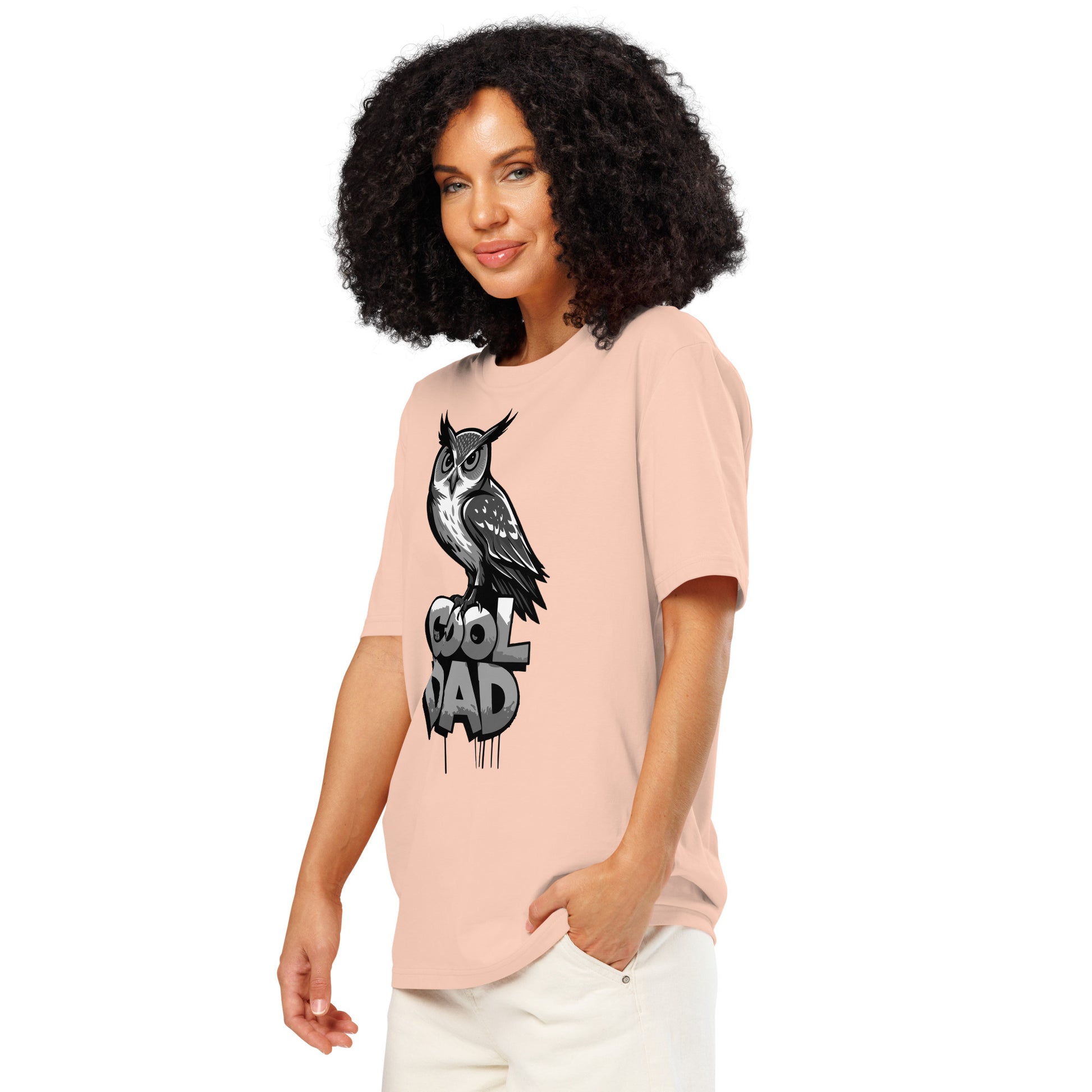 Unisex Organic Ribbed Neck T-Shirt – Owl-Themed Sustainable Fashion for Father’s Day | Dudeily Dudeily