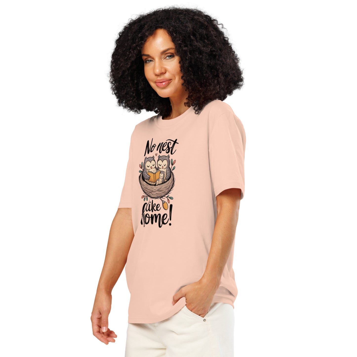 Unisex Organic Ribbed Neck T-Shirt – OwlThread Sustainable Fashion Tee for Family Day Style Dudeily