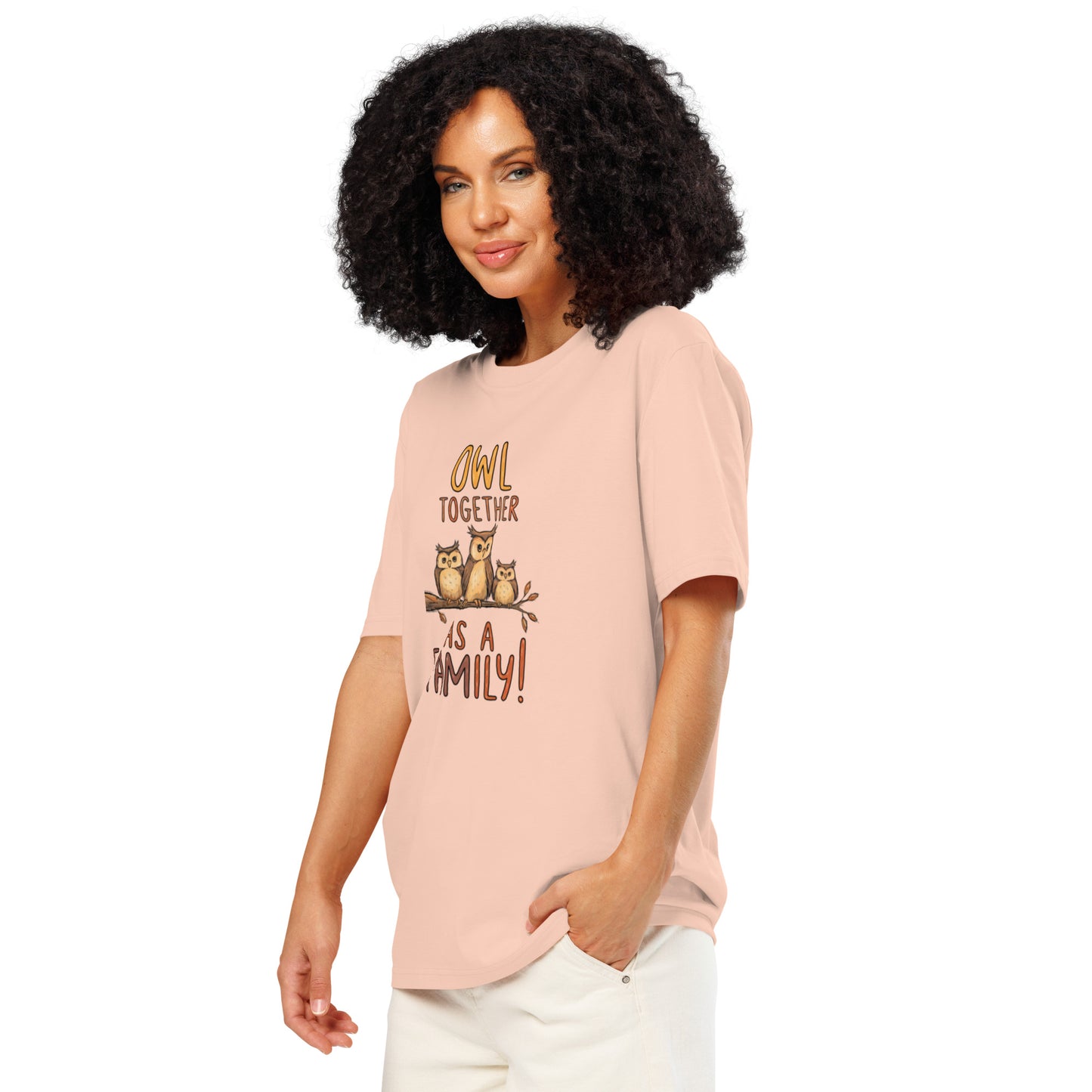 Unisex Organic Ribbed Neck T-Shirt – OwlNest Sustainable Fashion Fit for Family Day Moments Dudeily