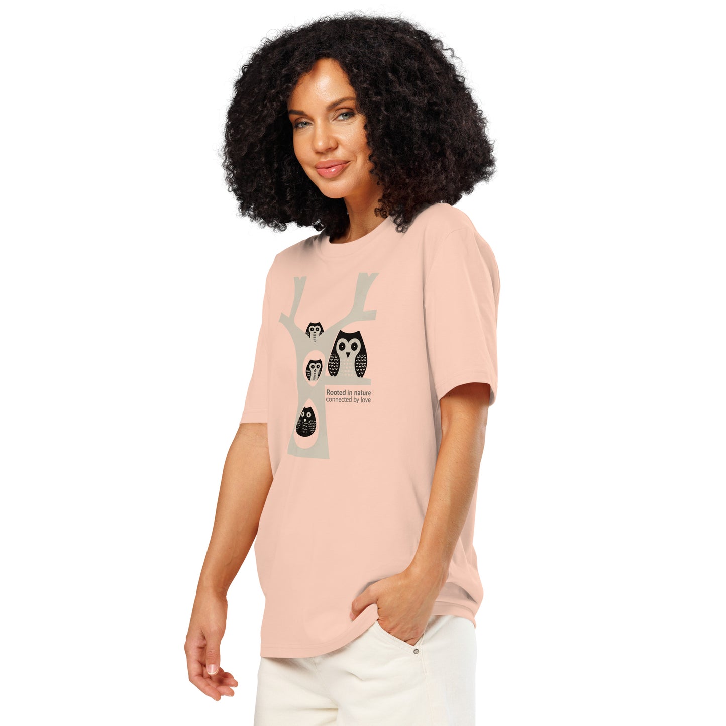Unisex Organic Ribbed Neck T-Shirt – OwlNest Sustainable Fashion for Family Day Vibes Dudeily
