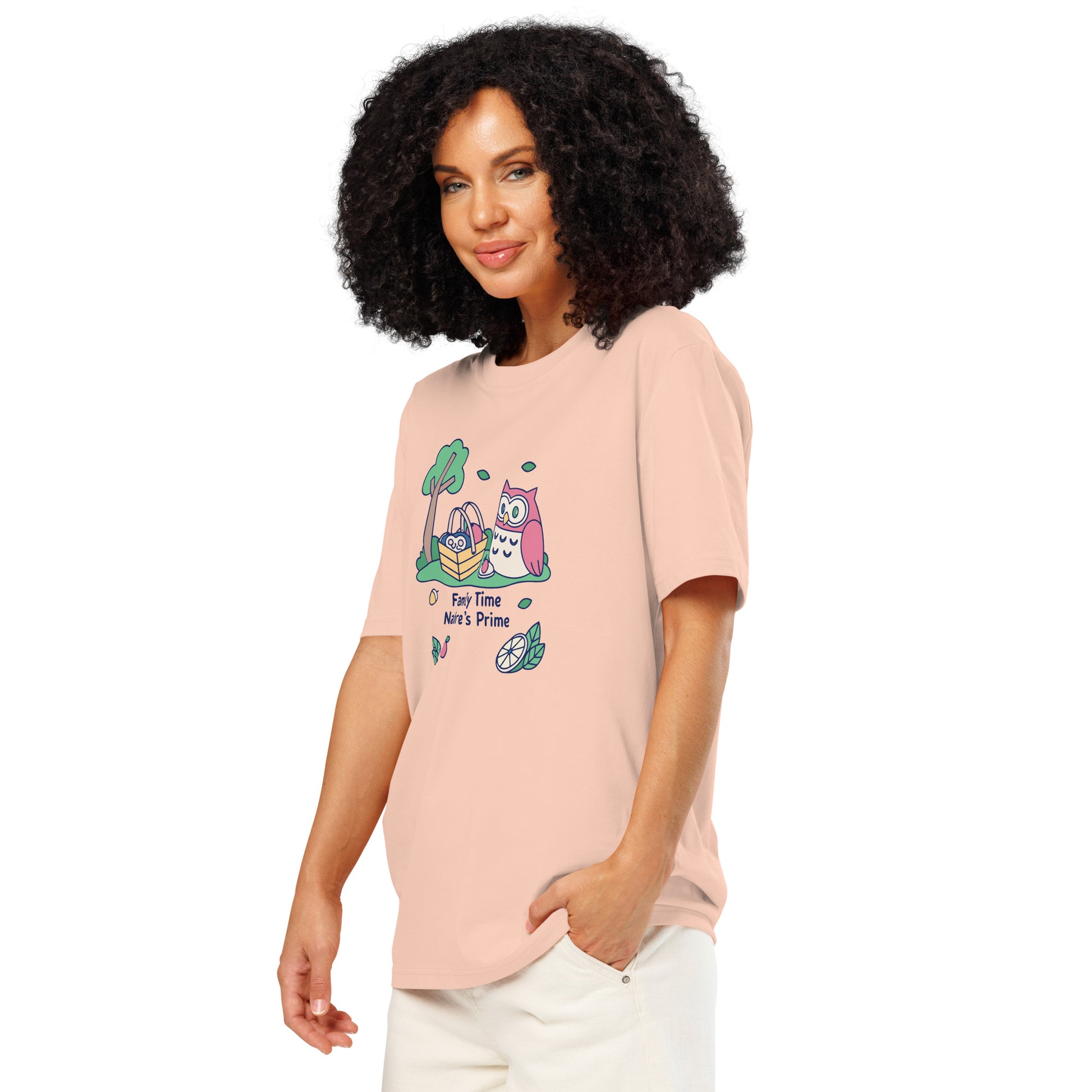 Unisex Organic Ribbed Neck T-Shirt – OwlThread Sustainable Fashion Pick for Family Day Dudeily