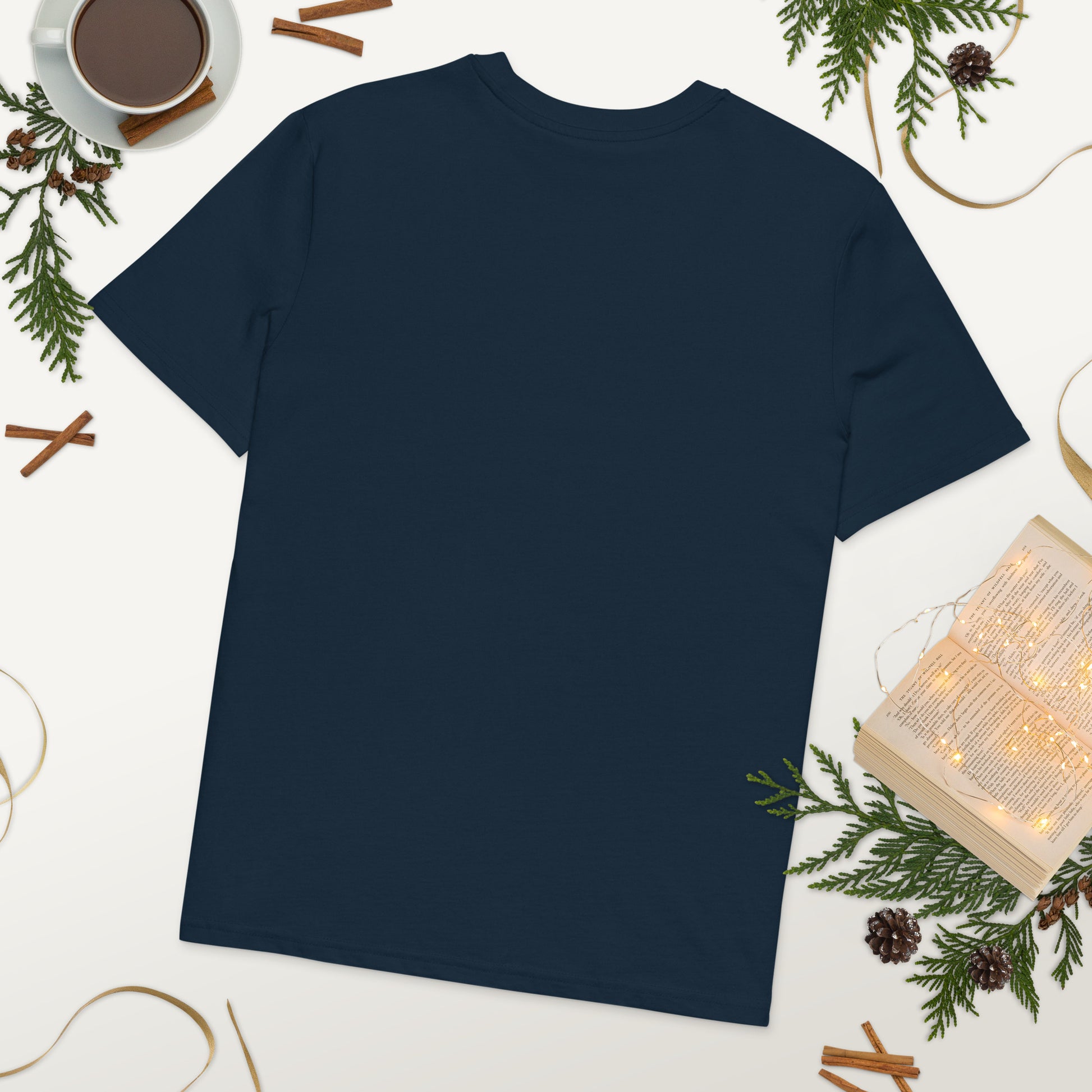 Eco-Friendly Owl Clothing Embroidered Unisex Organic Ribbed Neck T-Shirt "Hope Has Feathers" Dudeily