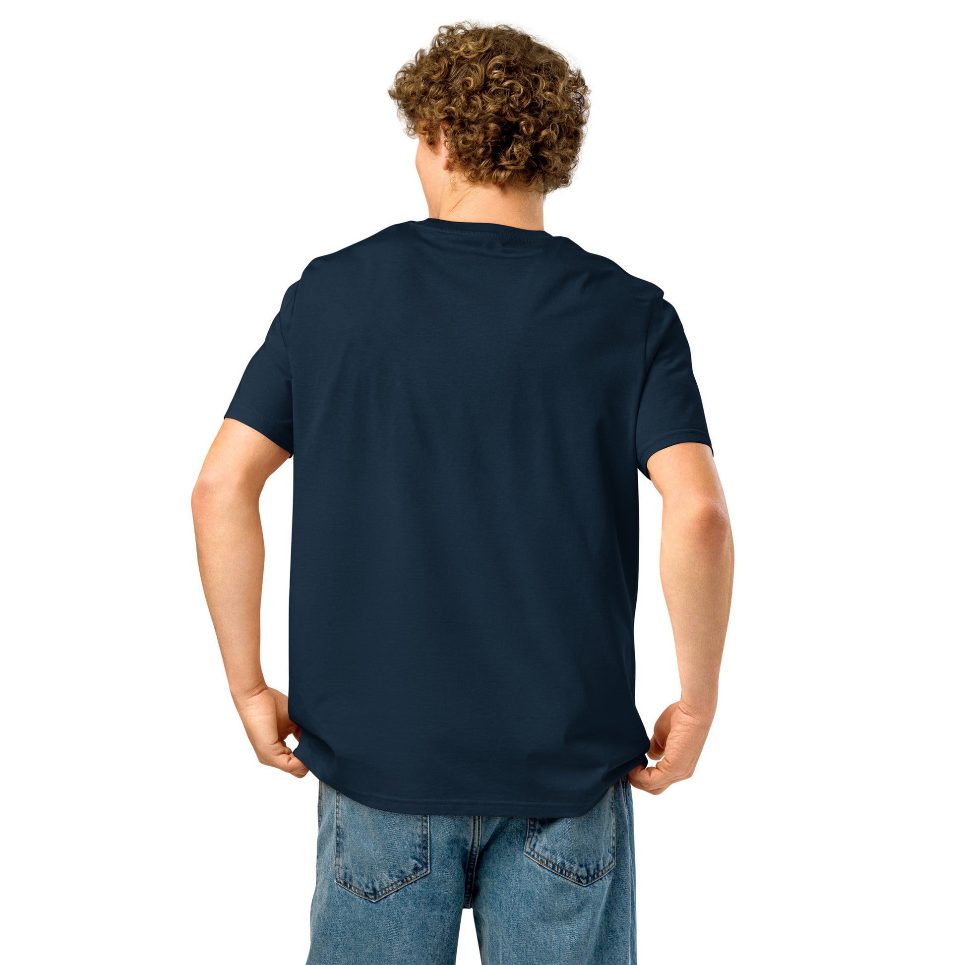 Eco-Friendly Owl Clothing Embroidered Unisex Organic Ribbed Neck T-Shirt "Grow With Care" Dudeily