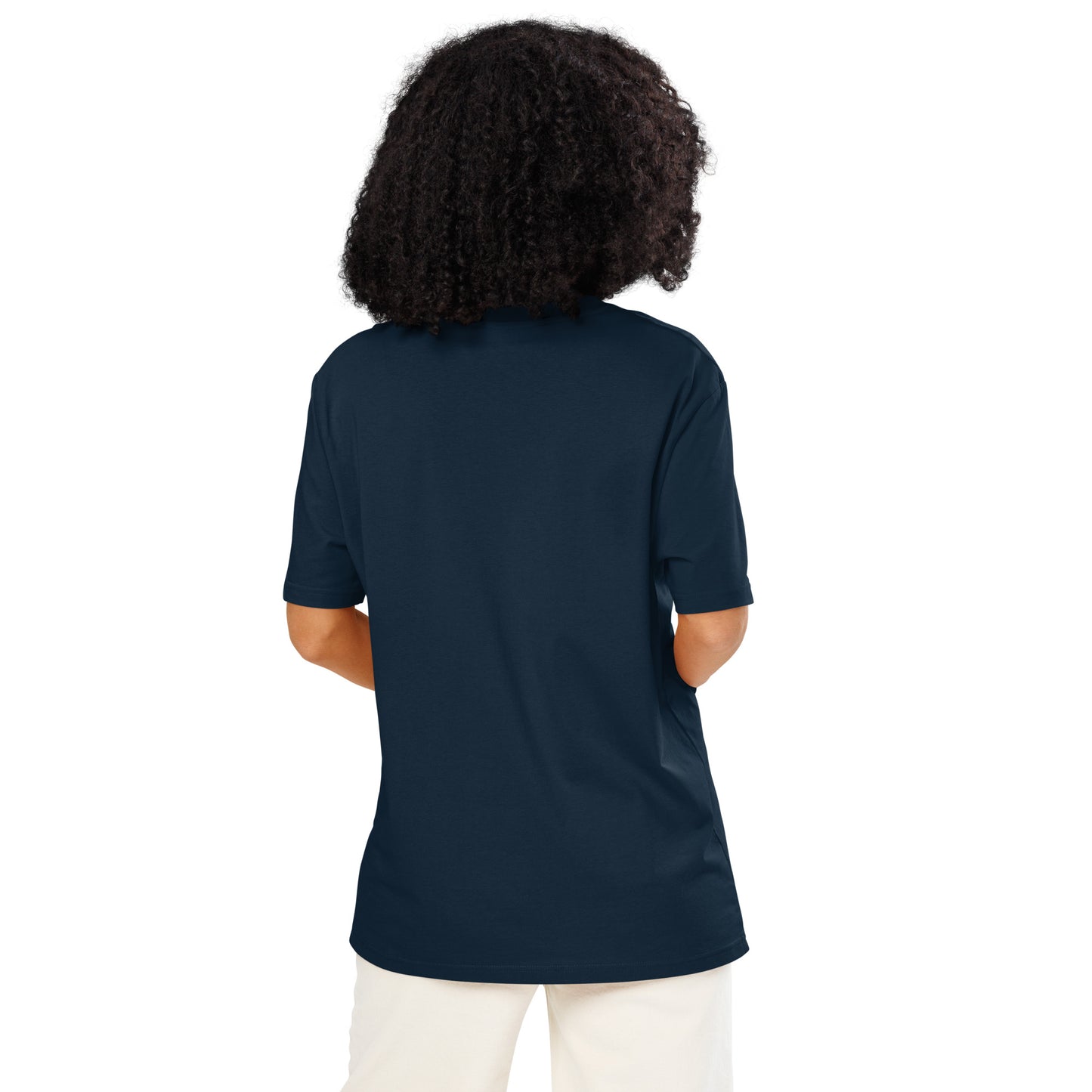 Eco-Friendly Owl Clothing Embroidered Unisex Organic Ribbed Neck T-Shirt "Grow With Care" Dudeily