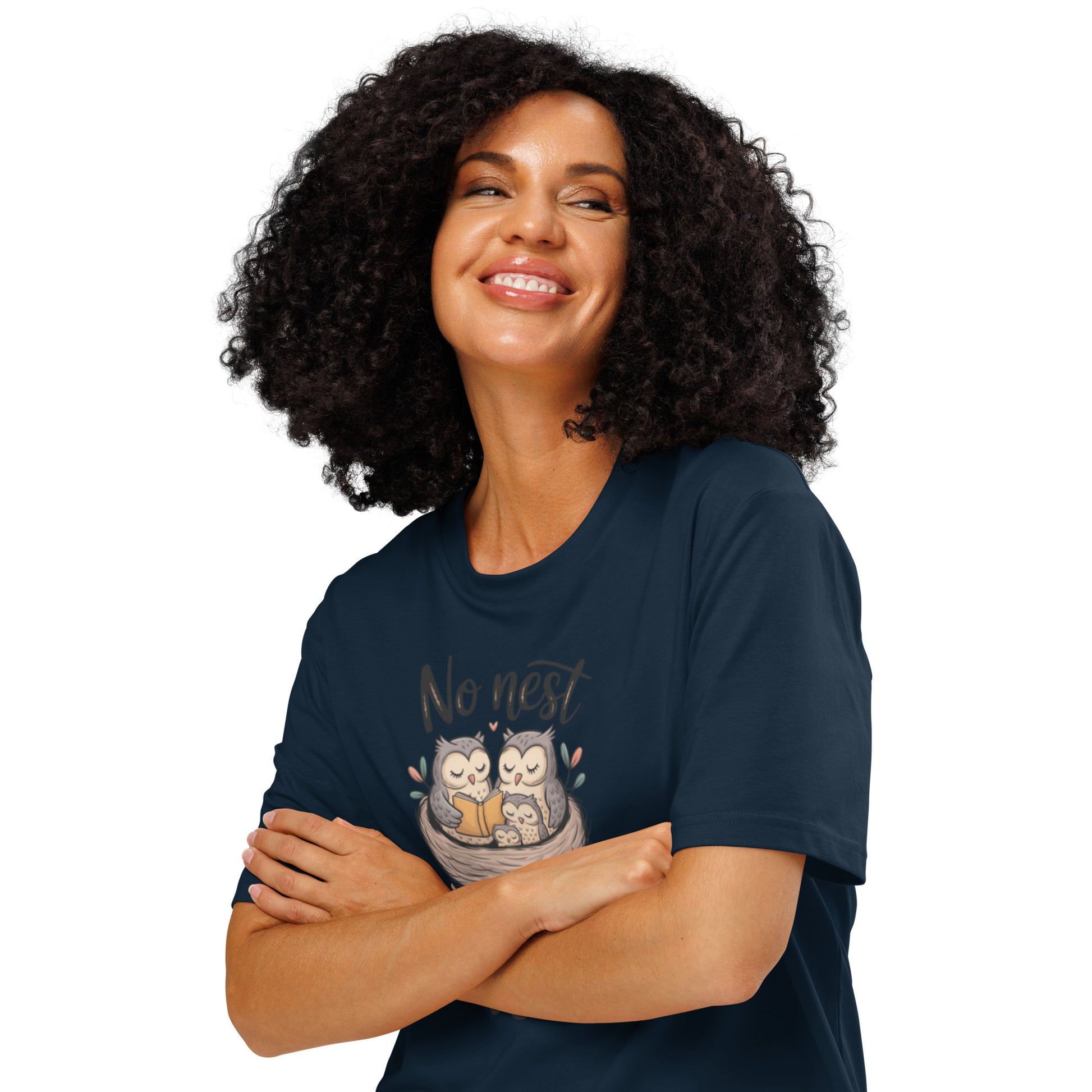 Unisex Organic Ribbed Neck T-Shirt – OwlThread Sustainable Fashion Tee for Family Day Style Dudeily