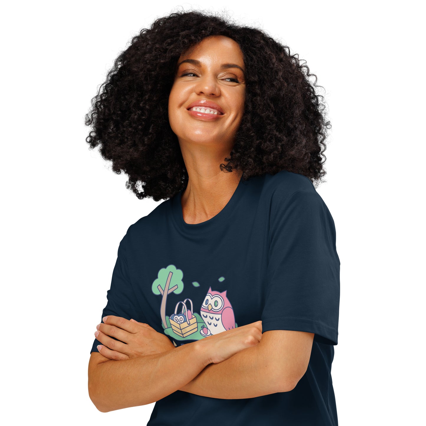 Unisex Organic Ribbed Neck T-Shirt – OwlThread Sustainable Fashion Pick for Family Day Dudeily