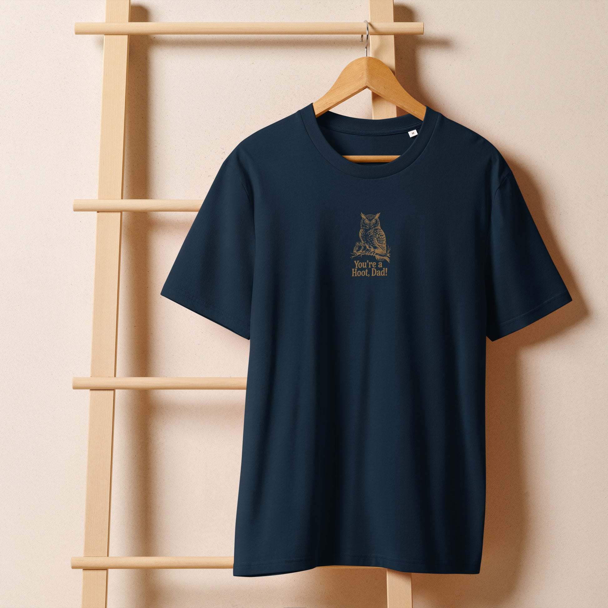 Unisex Organic Ribbed Neck T-Shirt | Owl-Themed Sustainable Eco Fashion for Conscious Shoppers Dudeily