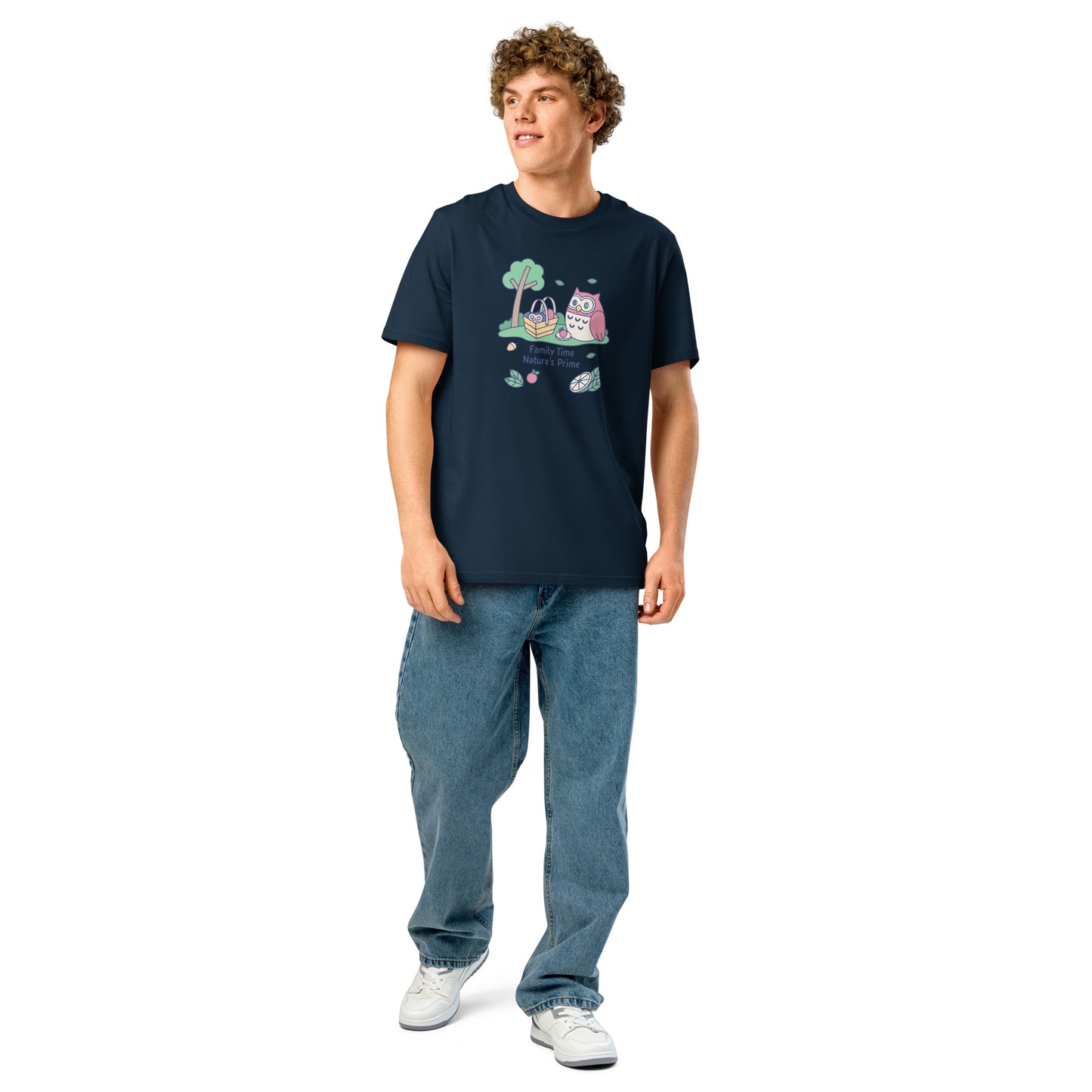 Unisex Organic Ribbed Neck T-Shirt – OwlThread Sustainable Fashion Pick for Family Day Dudeily
