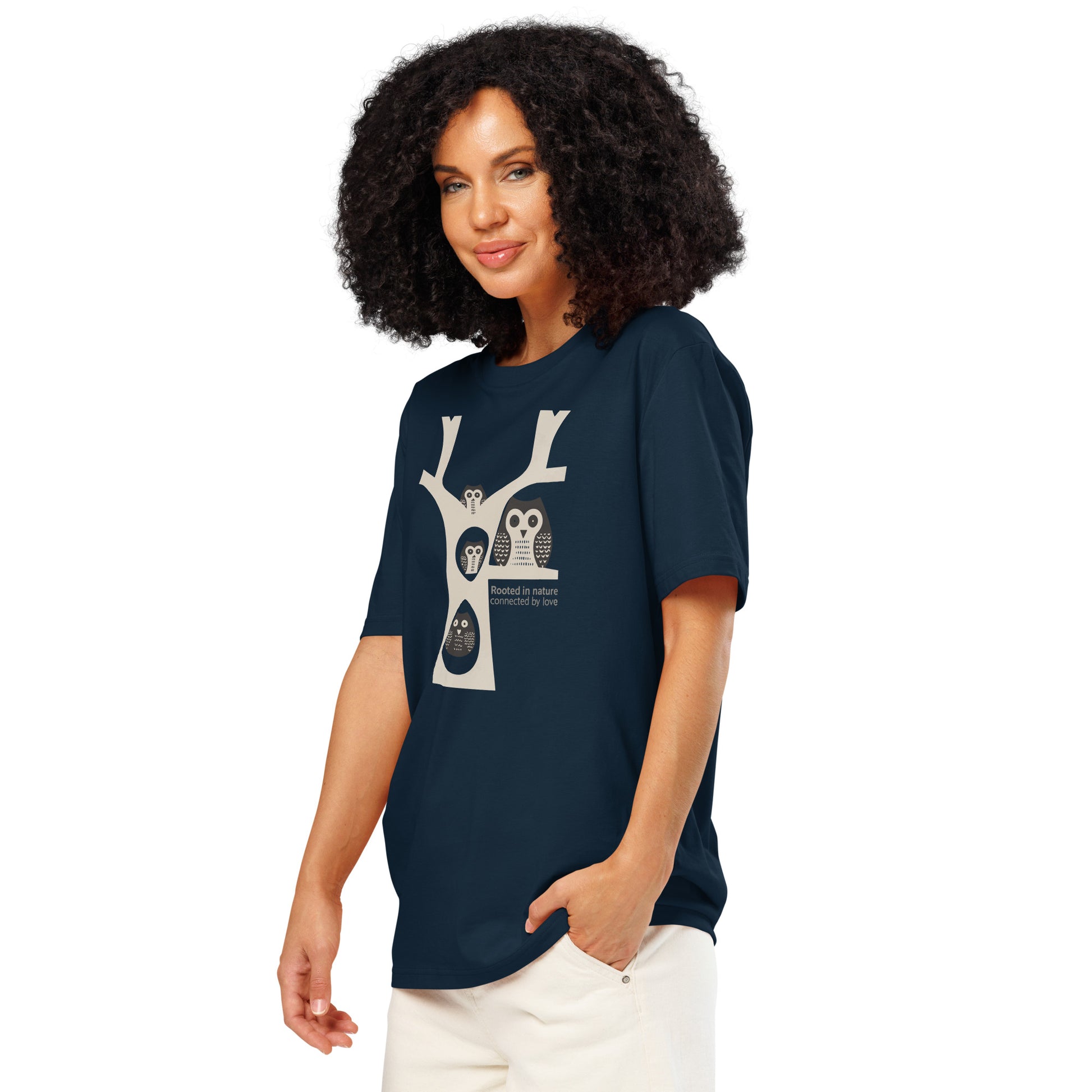 Unisex Organic Ribbed Neck T-Shirt – OwlNest Sustainable Fashion for Family Day Vibes Dudeily