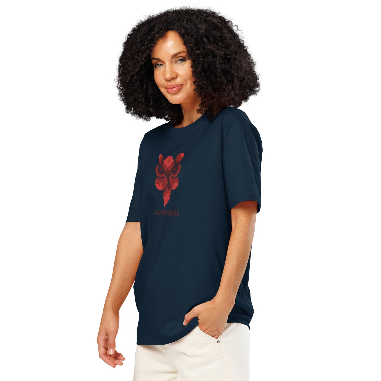 Unisex Organic Ribbed Neck T-Shirt: 'Forever Wise' | Sustainable Owl Fashion USA Dudeily