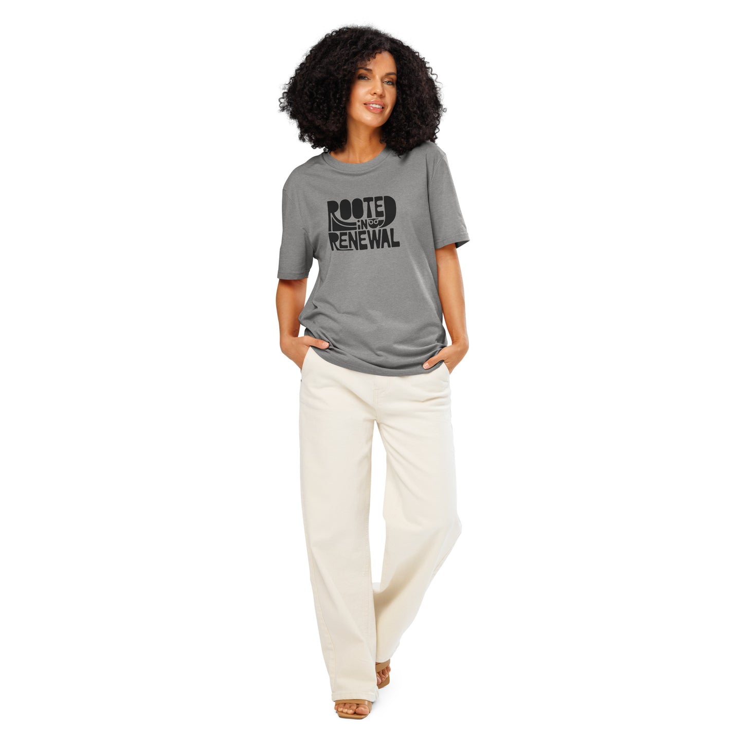 Unisex Essential Organic Hoodie "Rooted In Renewal" – Owl Print Sustainable Fashion Dudeily