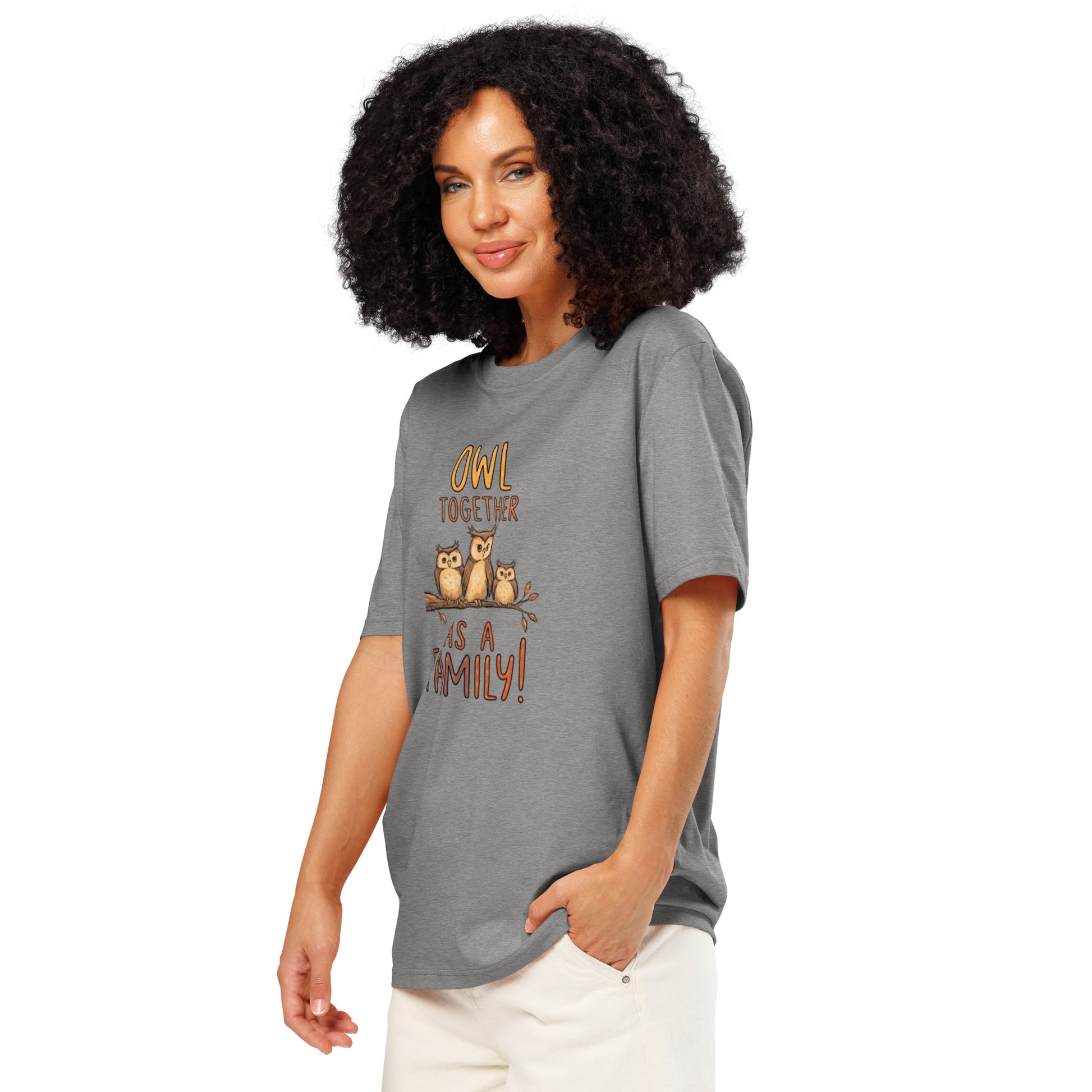 Unisex Organic Ribbed Neck T-Shirt – OwlNest Sustainable Fashion Fit for Family Day Moments Dudeily