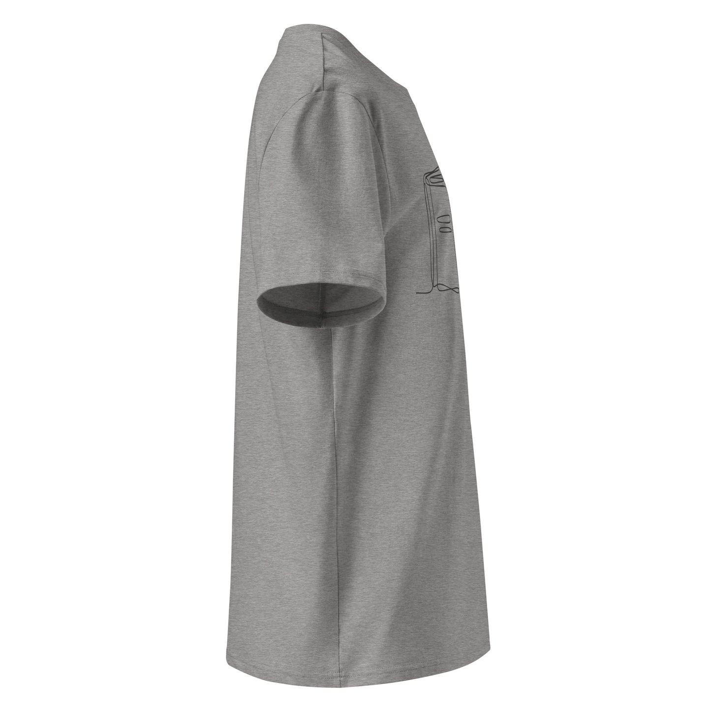 Unisex organic ribbed neck t-shirt Dudeily